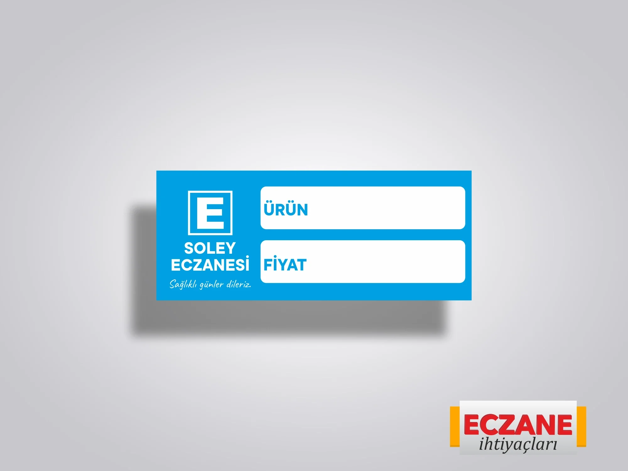 Eczanenize Özel Raf Etiketi Bebek Mavisi - 200 Adet