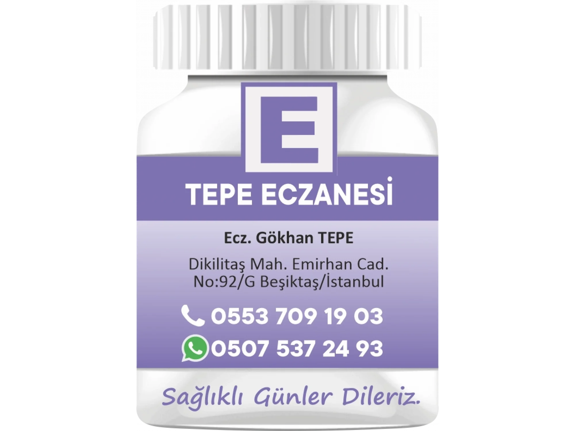 İlaç Şişesi Elektrik Mavisi - 1000 Adet