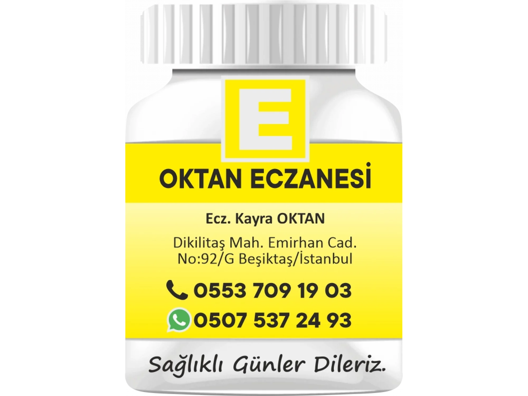 İlaç Şişesi Sarı - 1000 Adet