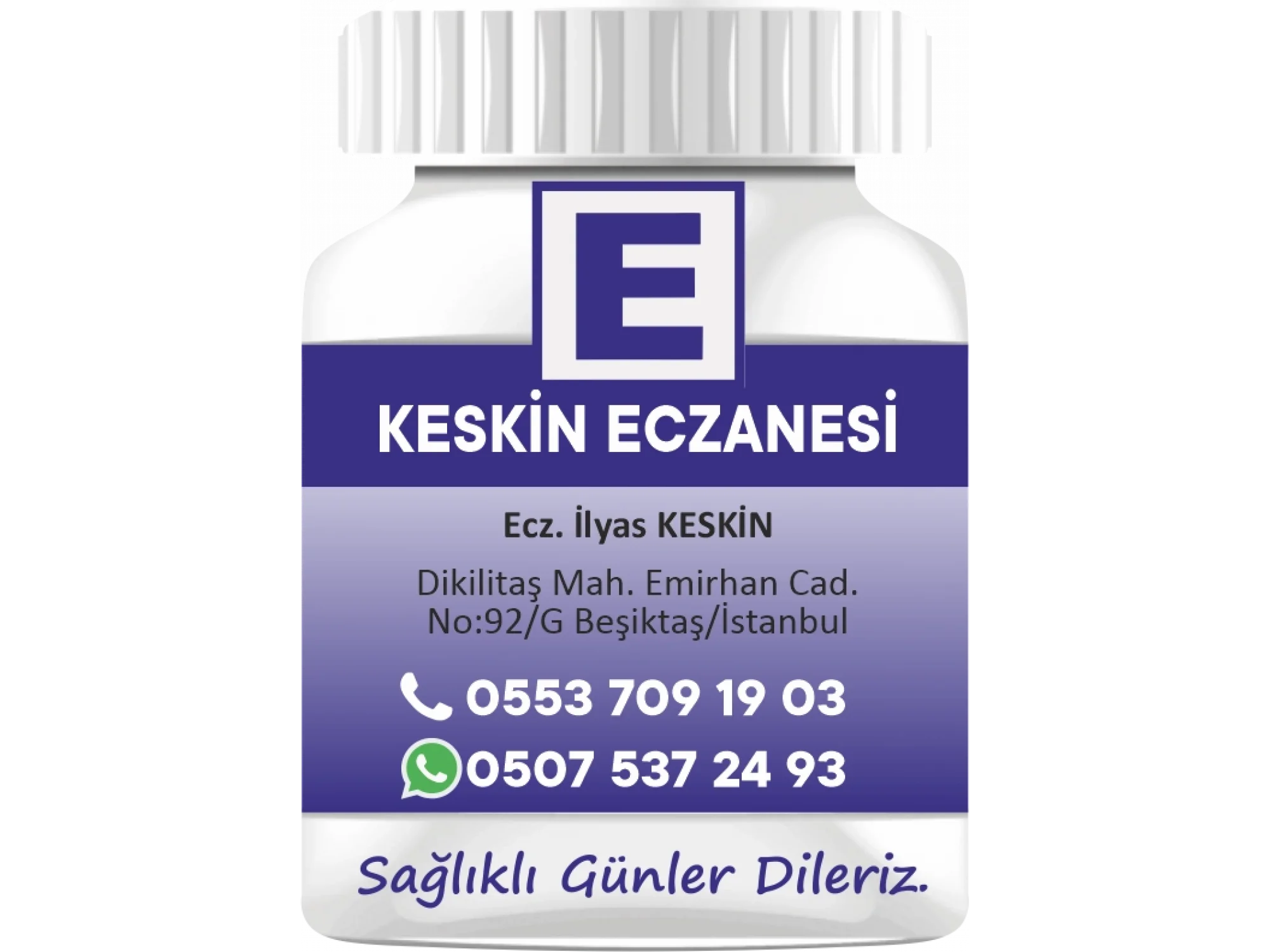 İlaç Şişesi Mavi - 1000 Adet