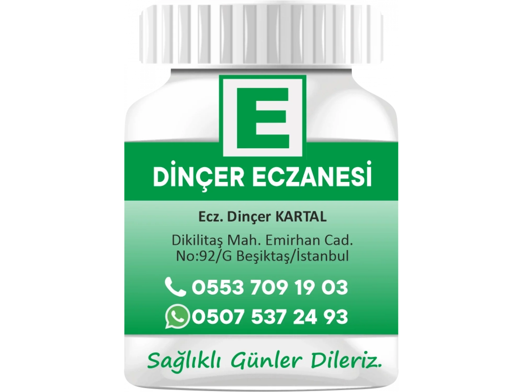 İlaç Şişesi Yeşil - 1000 Adet