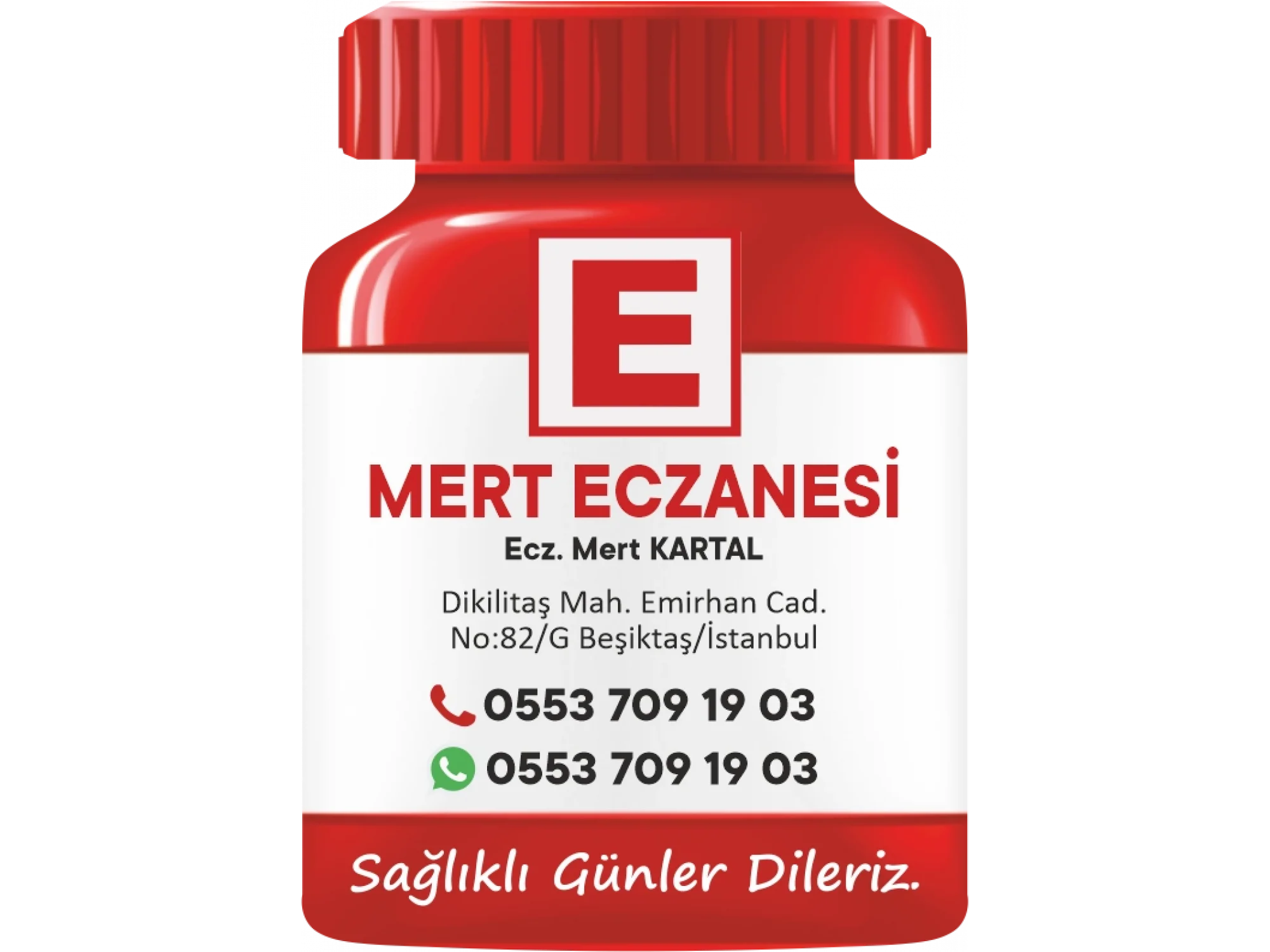 İlaç Şişesi Magnet No:2 - 1000 Adet