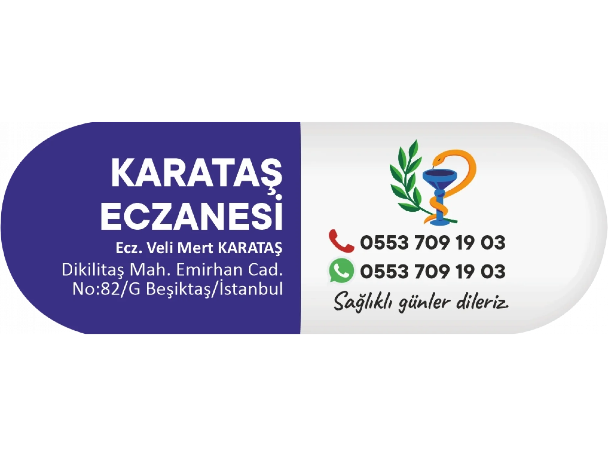 İlaç Kapsülü Mavi Amblemli - 1000 adet