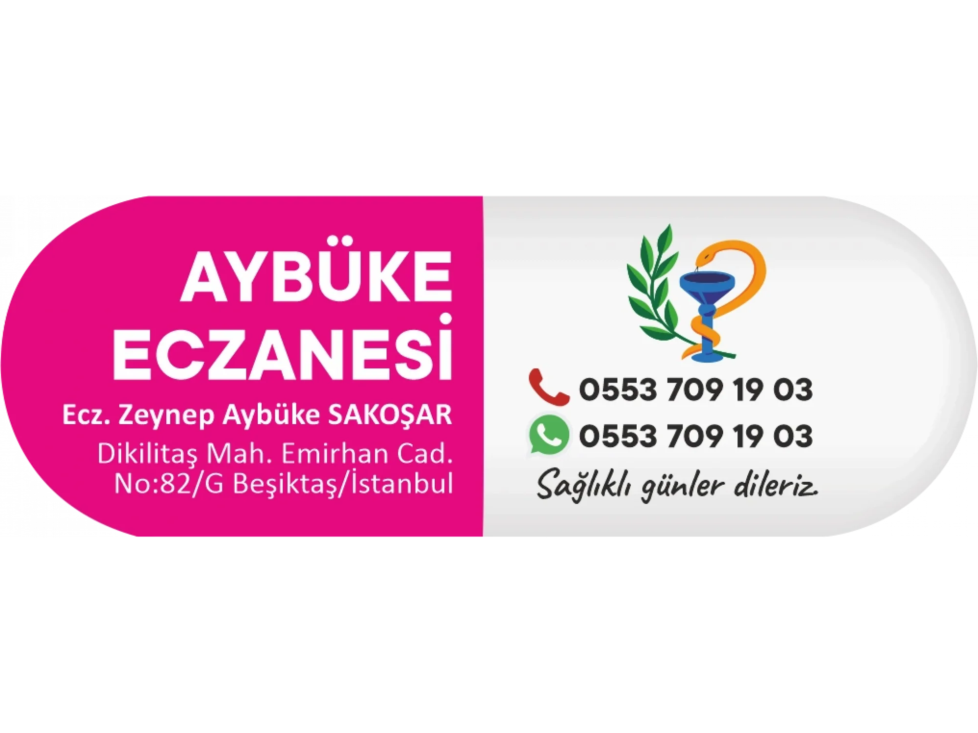 İlaç Kapsülü Magenta Amblemli - 1000 adet