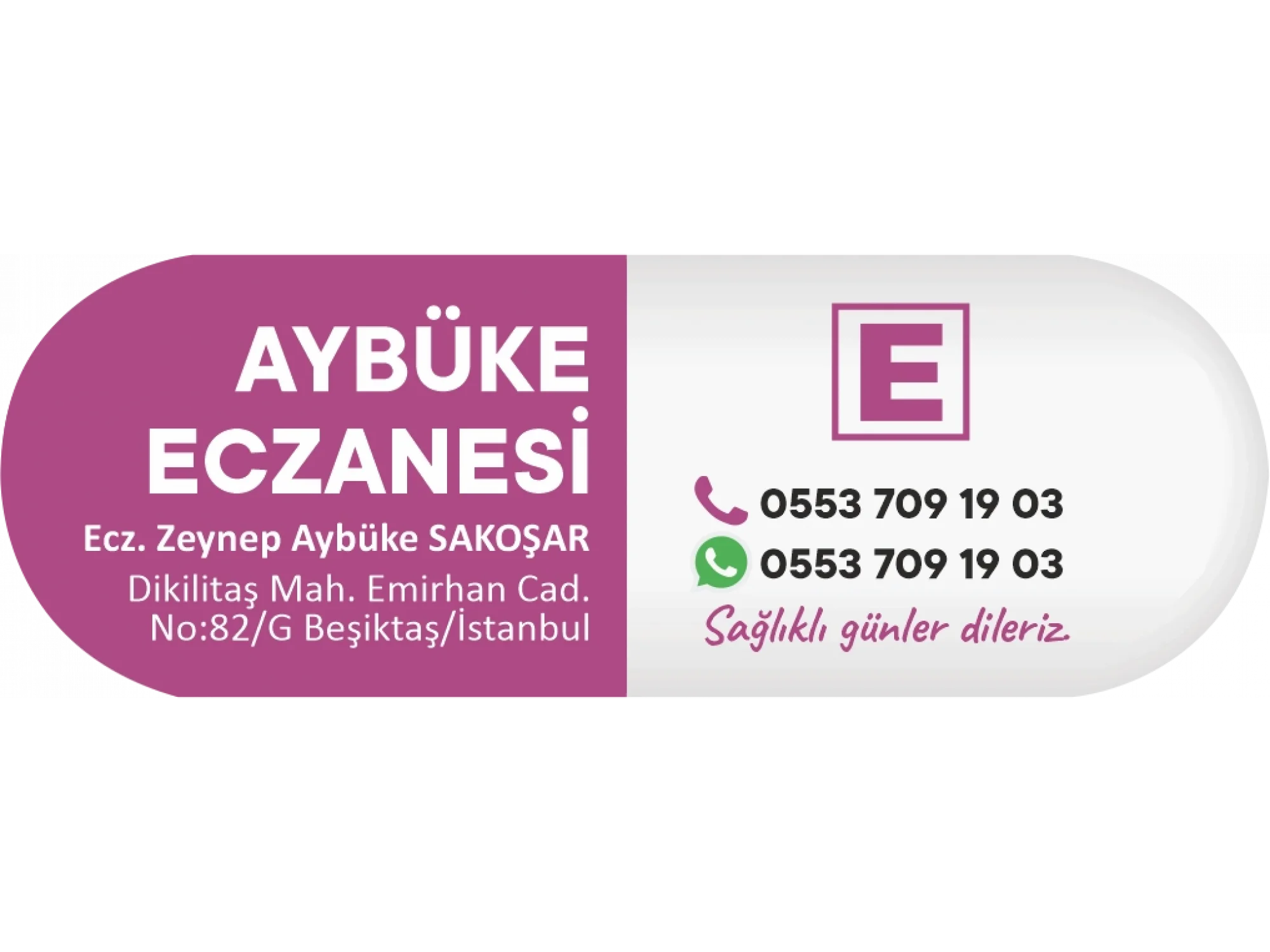 İlaç Kapsülü Mor Elogolu - 1000 adet