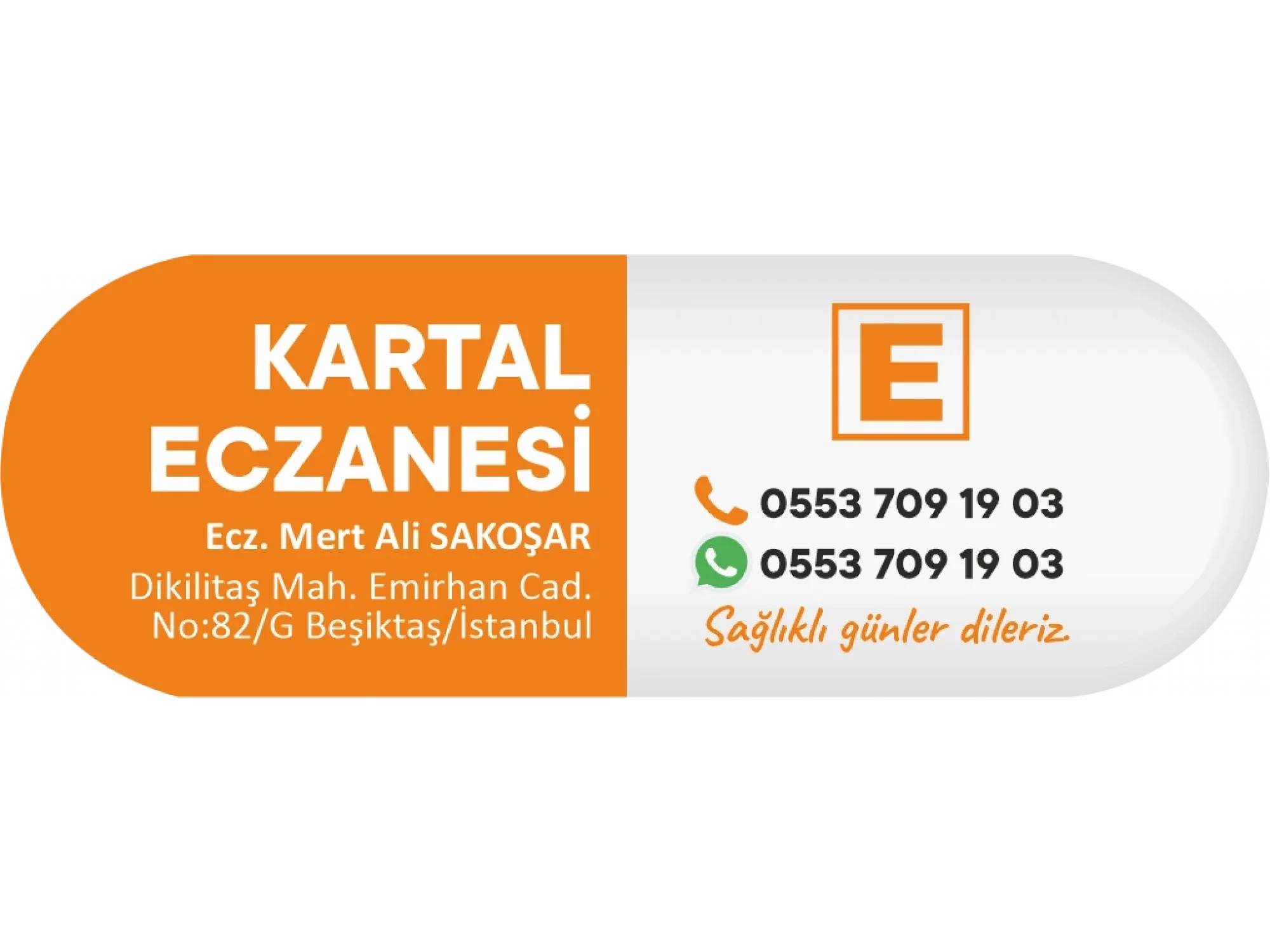 İlaç Kapsülü Turuncu  Elogolu - 1000 adet