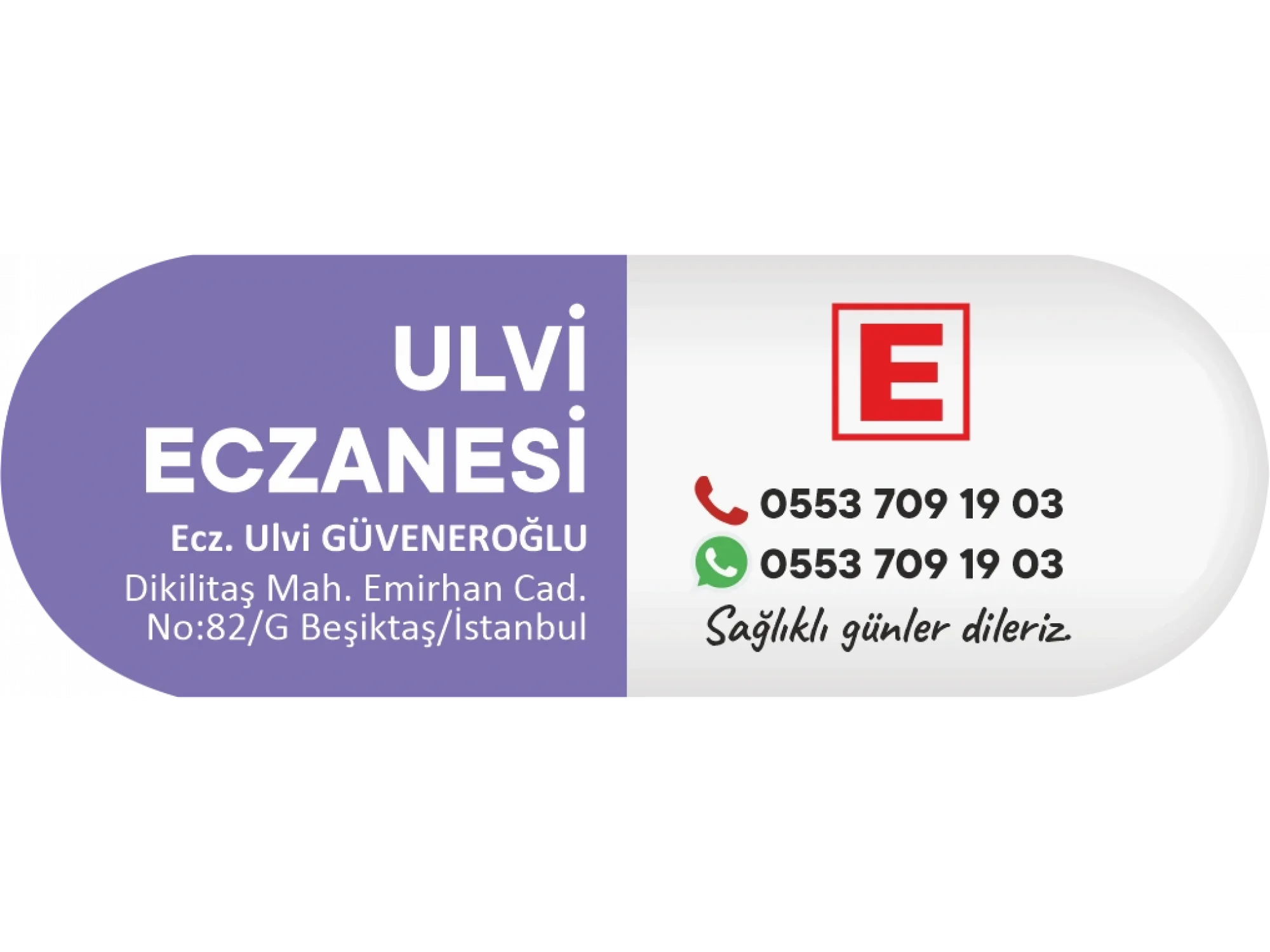 İlaç Kapsülü Elektrik Mavisi E Logolu - 1000 adet