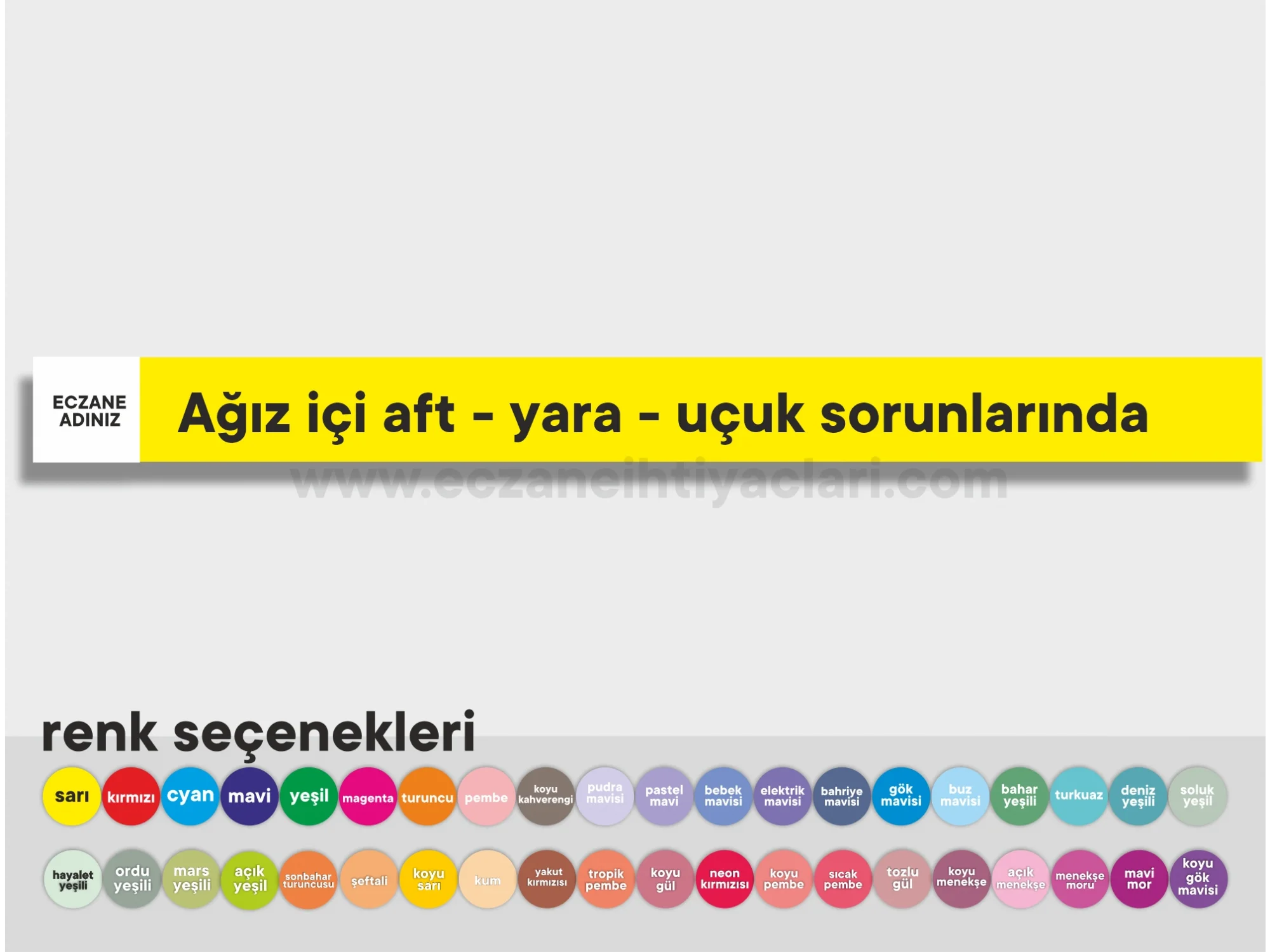 Ağız içi aft - yara - uçuk sorunlarında