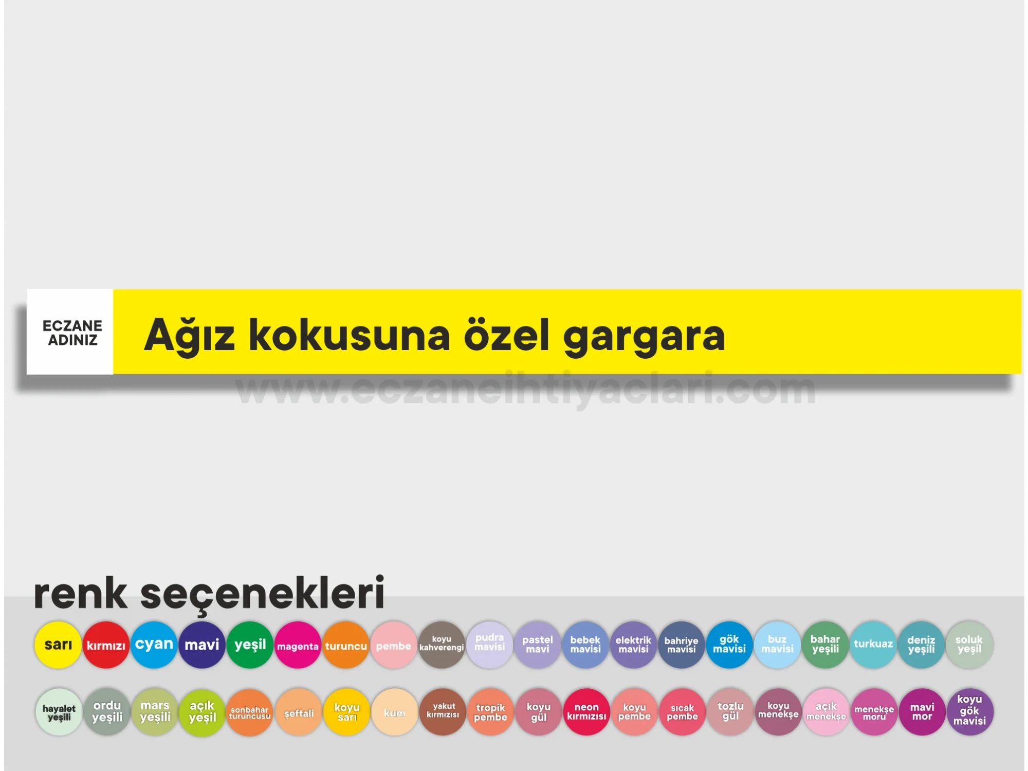 Ağız kokusuna özel gargara