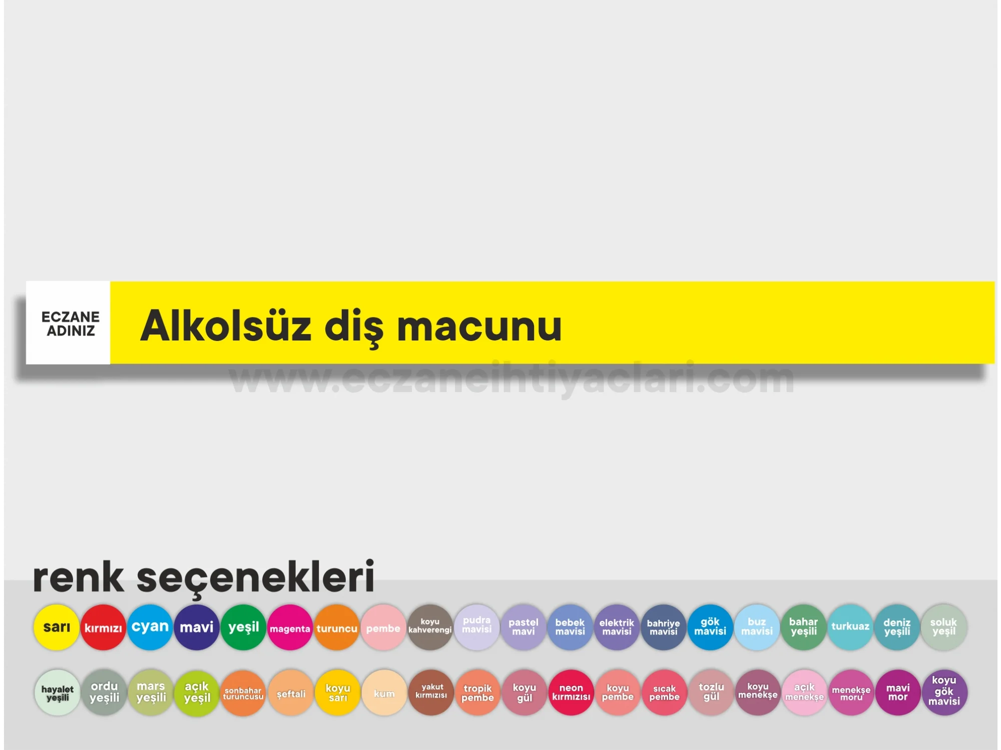 Alkolsüz diş macunu