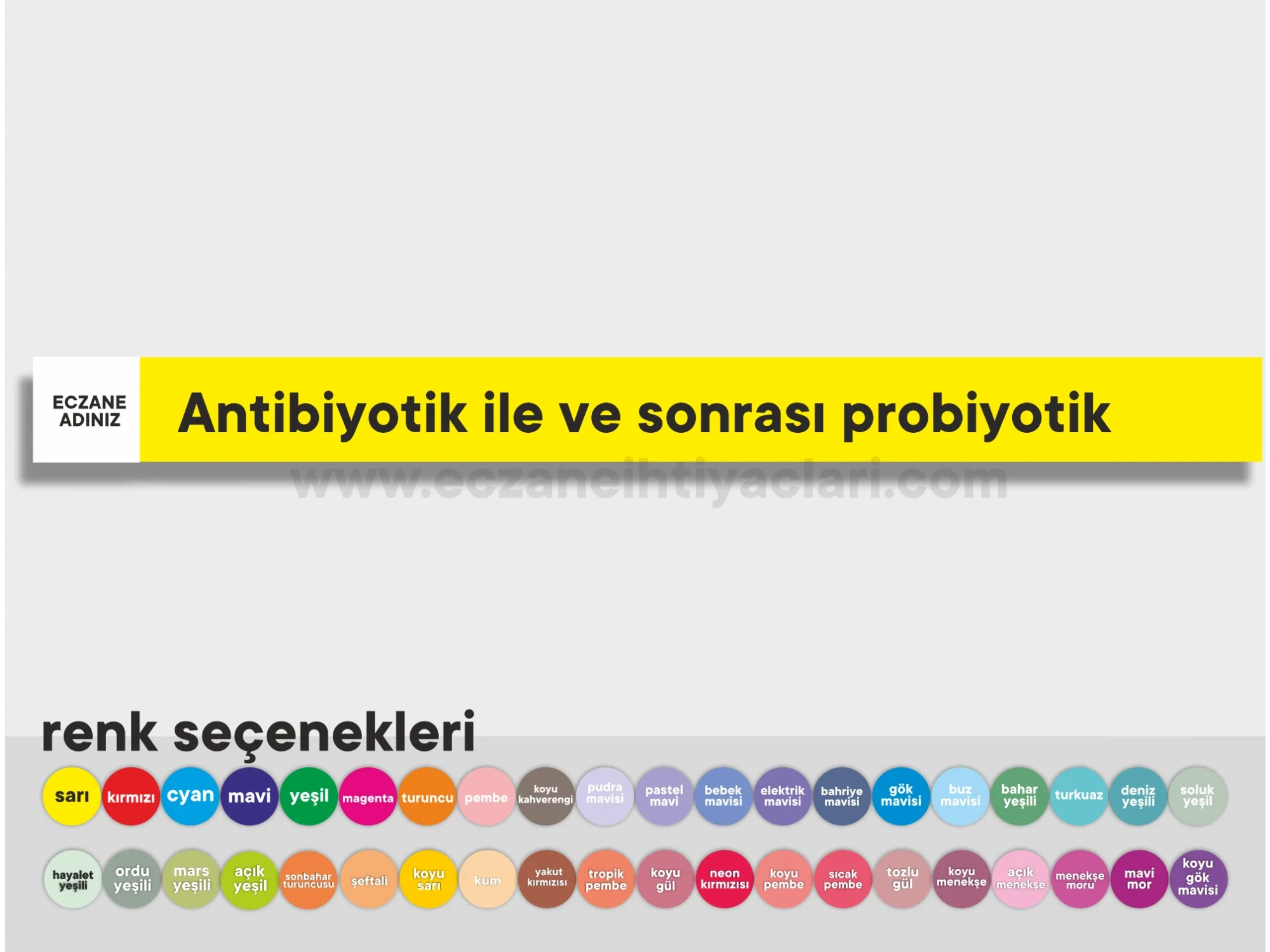 Antibiyotik ile ve sonrası probiyotik