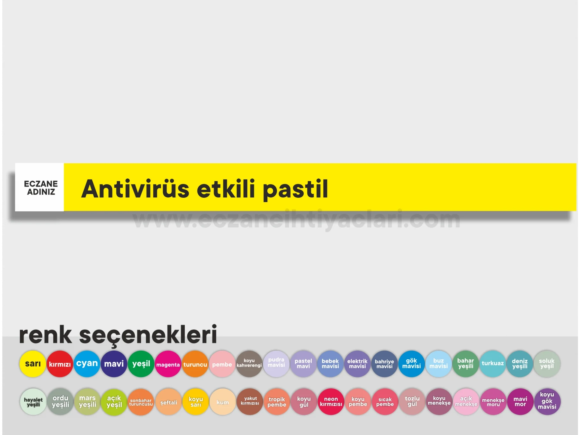 Antivirüs etkili pastil