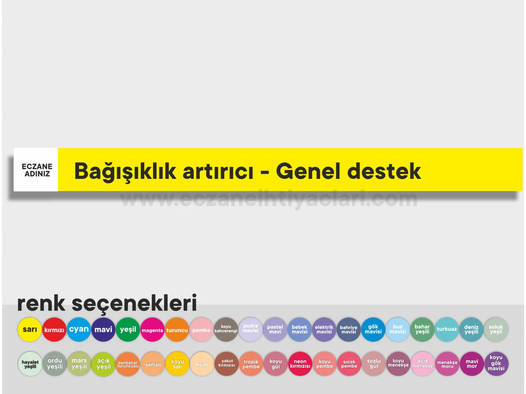 Bağışıklık artırıcı - Genel destek