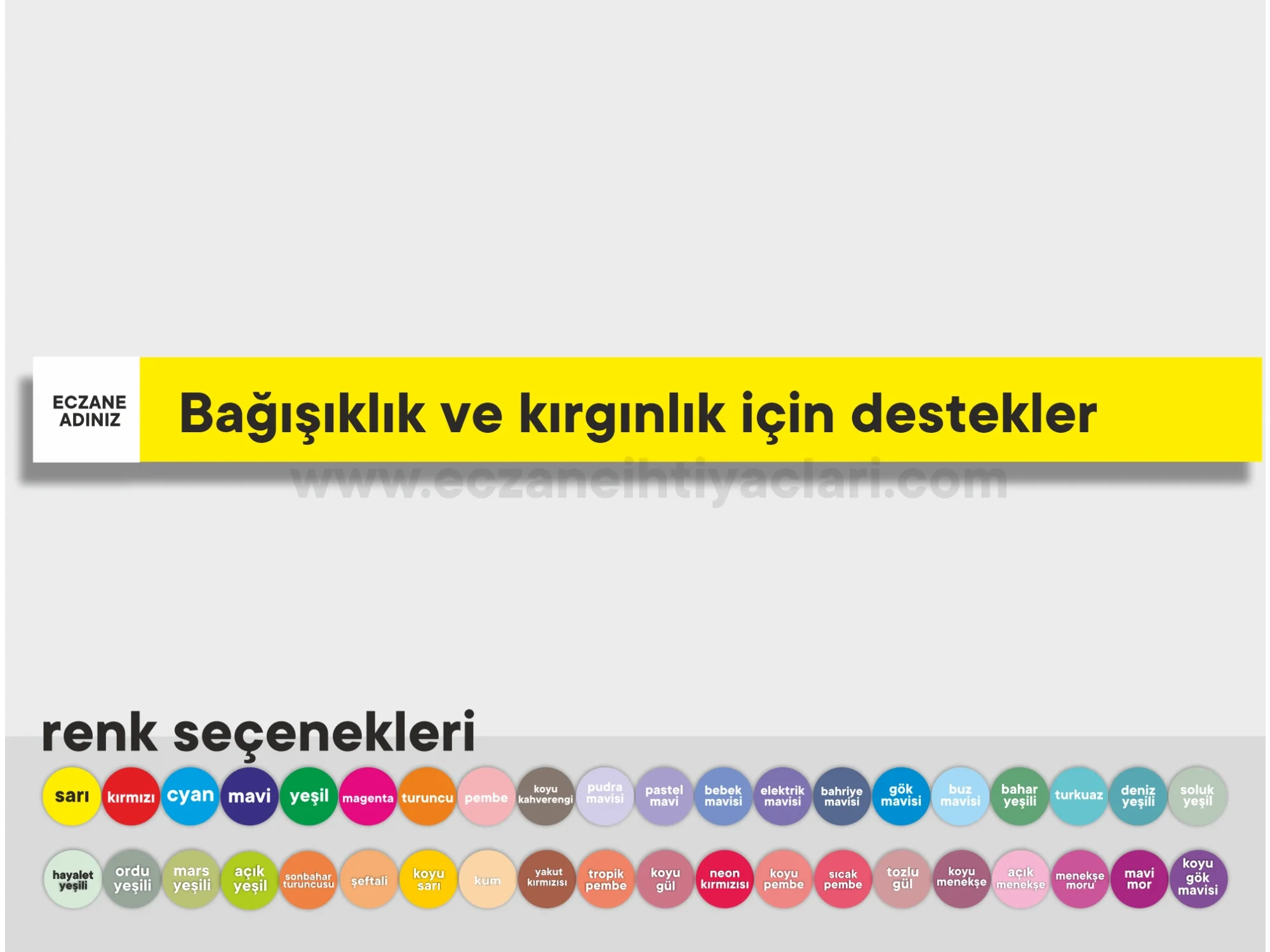 Bağışıklık ve kırgınlık için destekler