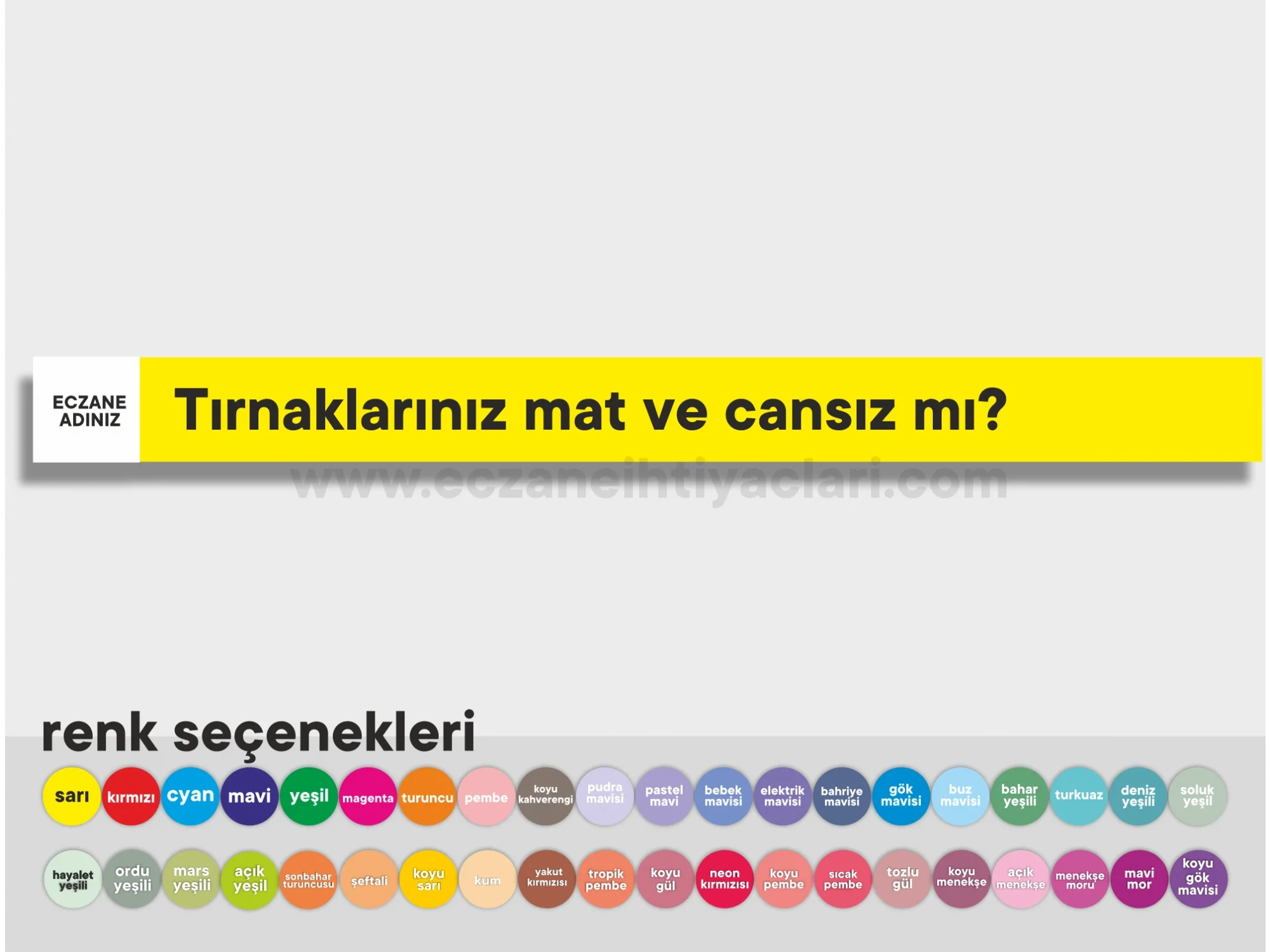Tırnaklarınız mat ve cansız mı?