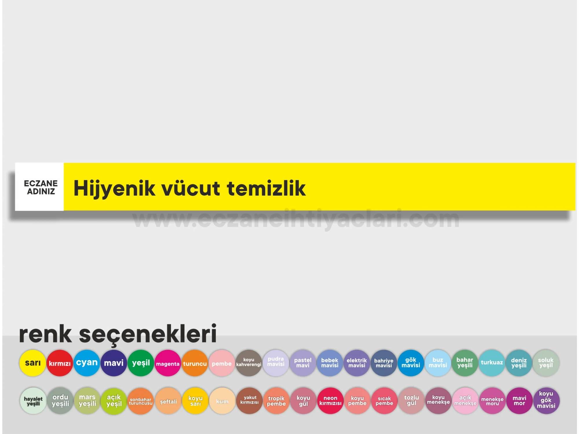 Hijyenik vücut temizlik