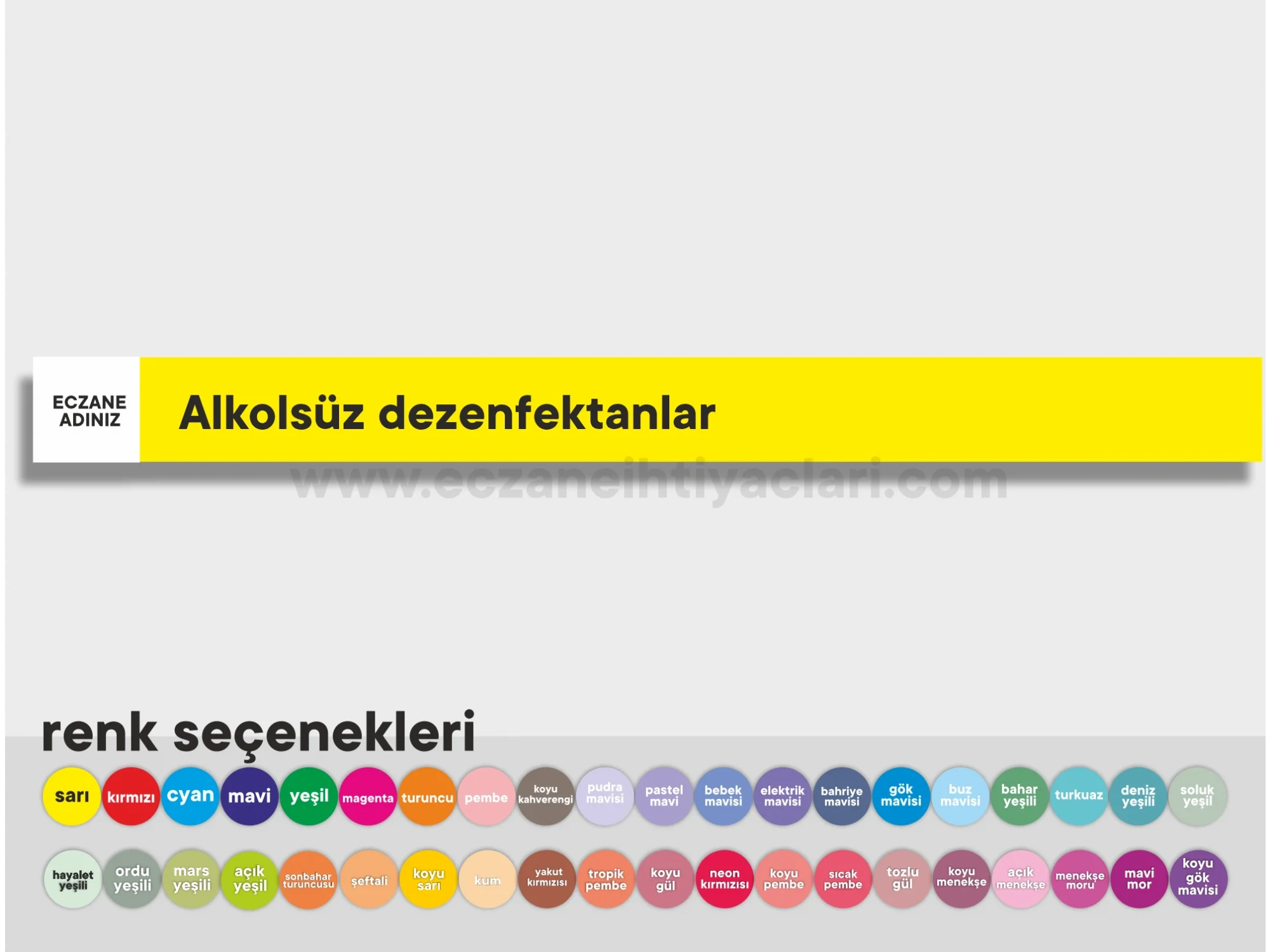 Alkolsüz dezenfektanlar