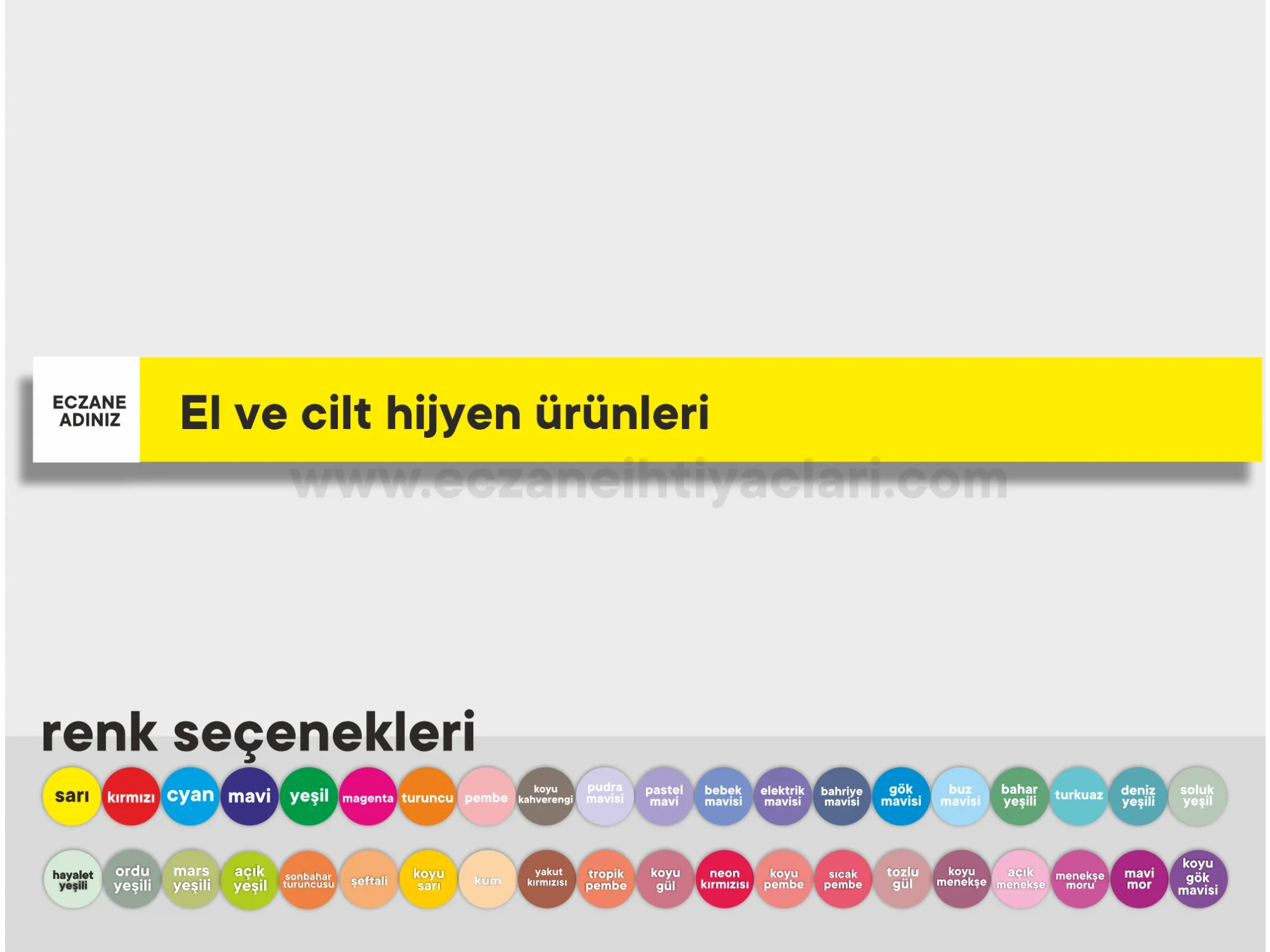 El ve cilt hijyen ürünleri