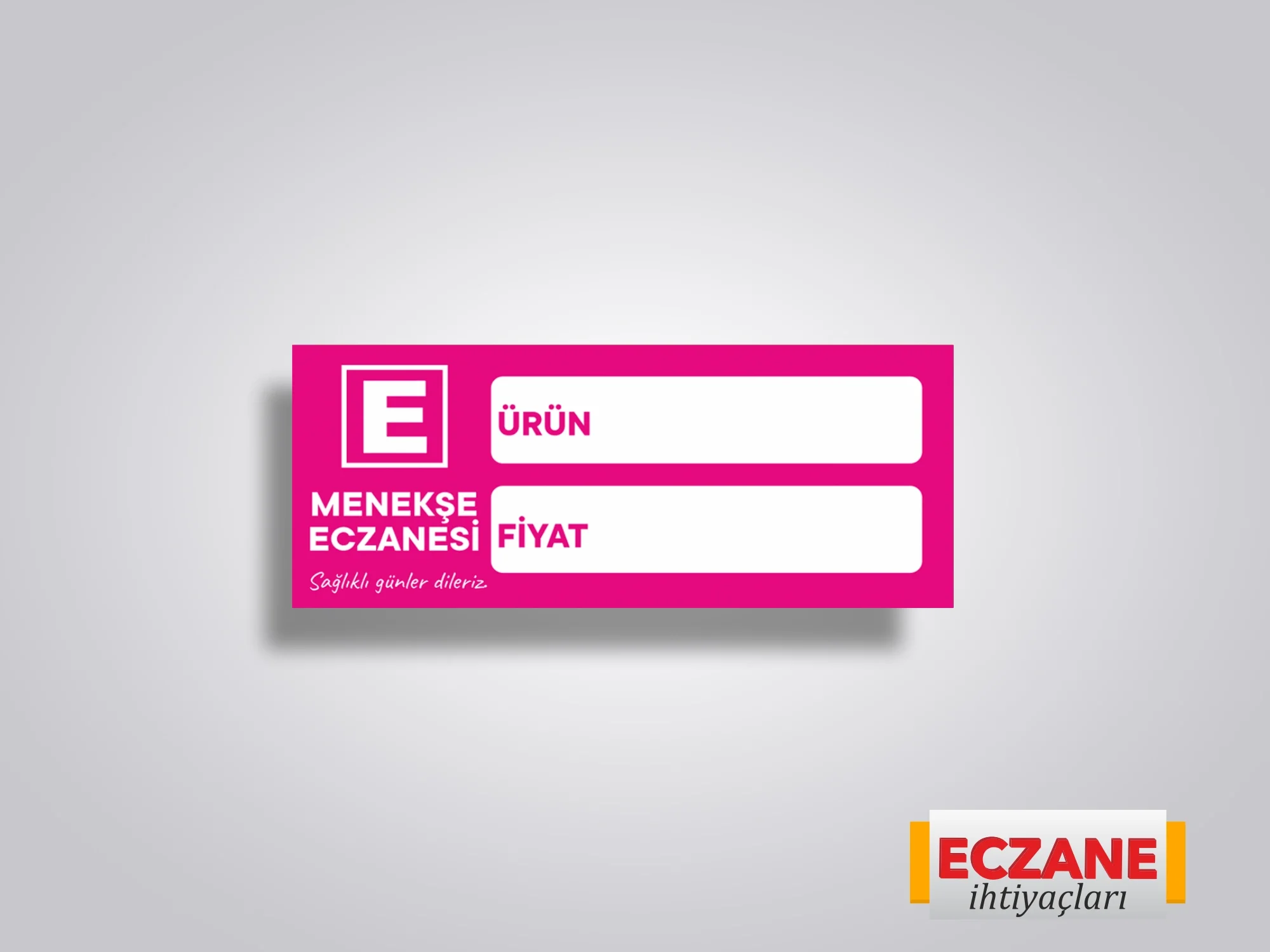 Eczanenize Özel Raf Etiketi Magenta - 200 Adet