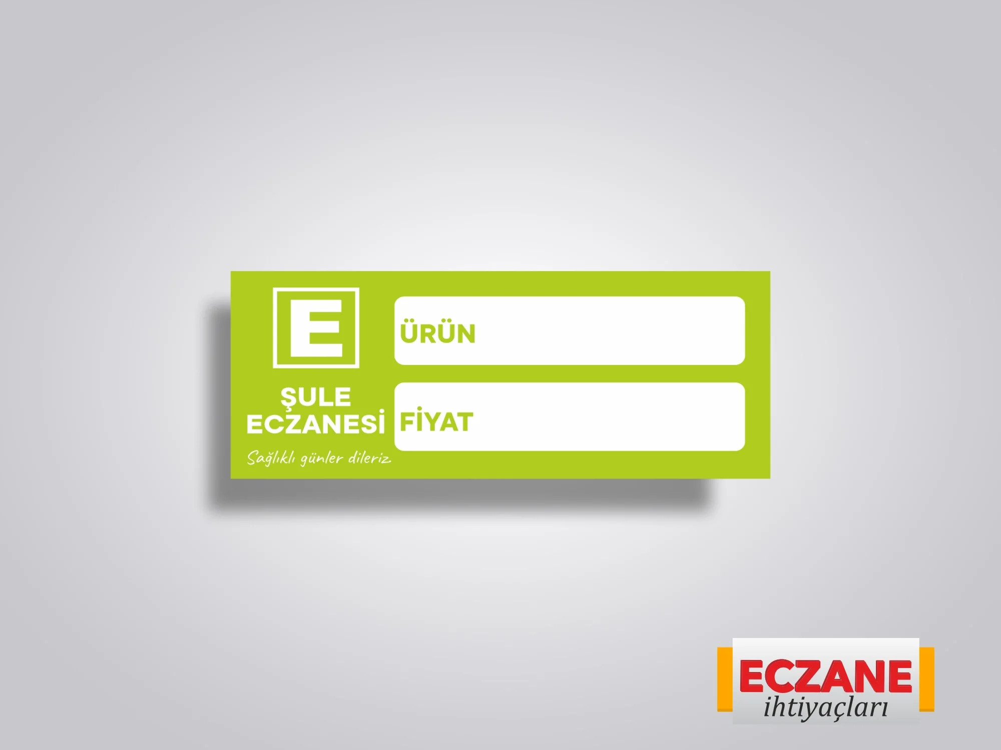 Eczanenize Özel Raf Etiketi Açık Yeşil - 200 Adet