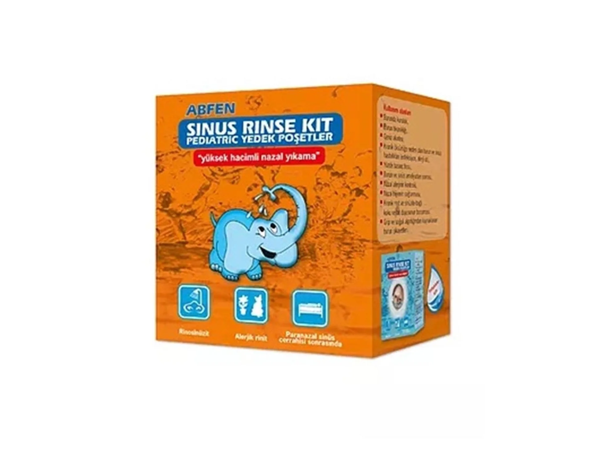 Abfen Sinüs Rinse Kit Pediatric 50 Yedek Poşet