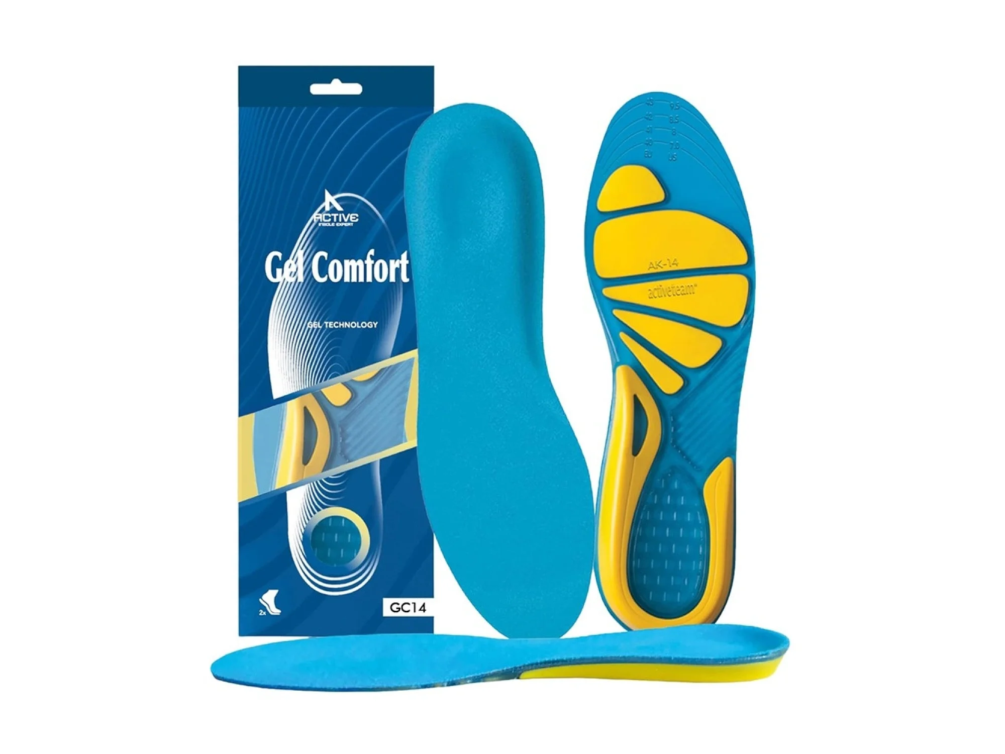 Active Team Gel Comfort Günlük Ayakkabılar İçin Kemer ve Metatarsal Destekli Ortopedik Jel Tabanlık No: 36-40