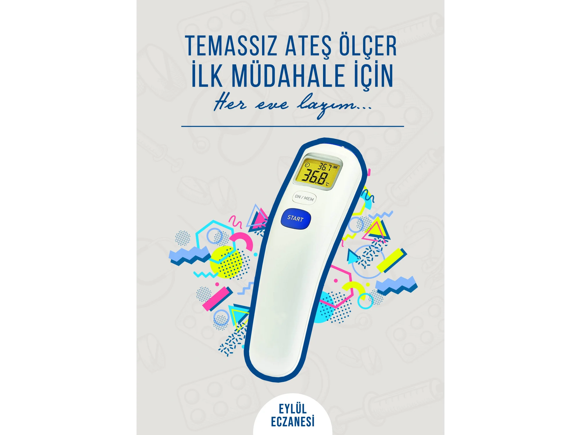 Ateş ölçer Afiş & Poster