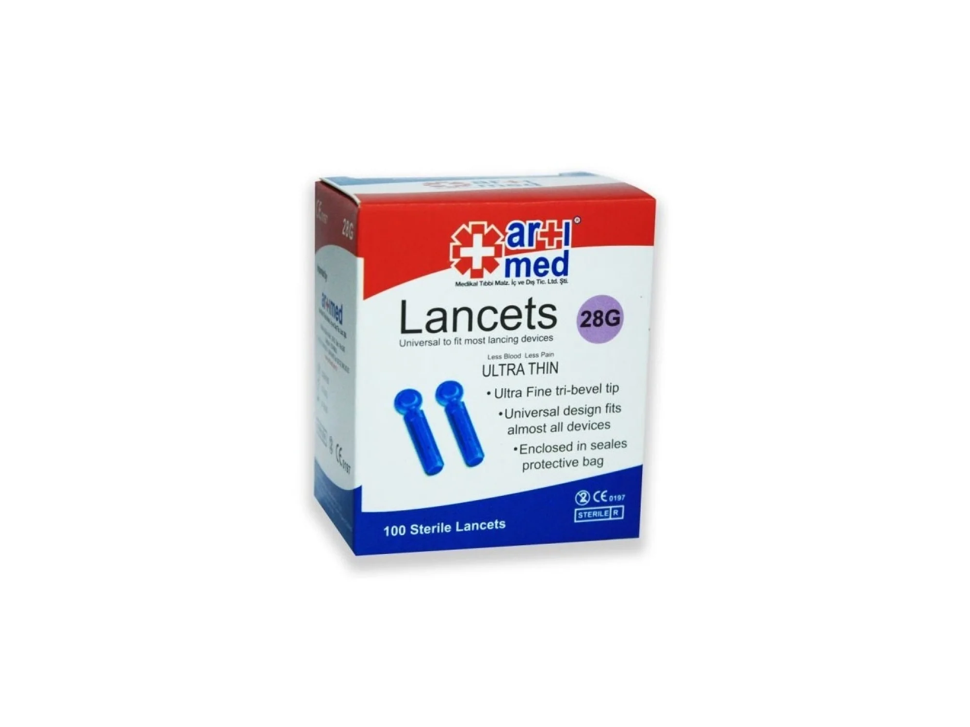 Artımed Steril Lancet 28G 100 Adet