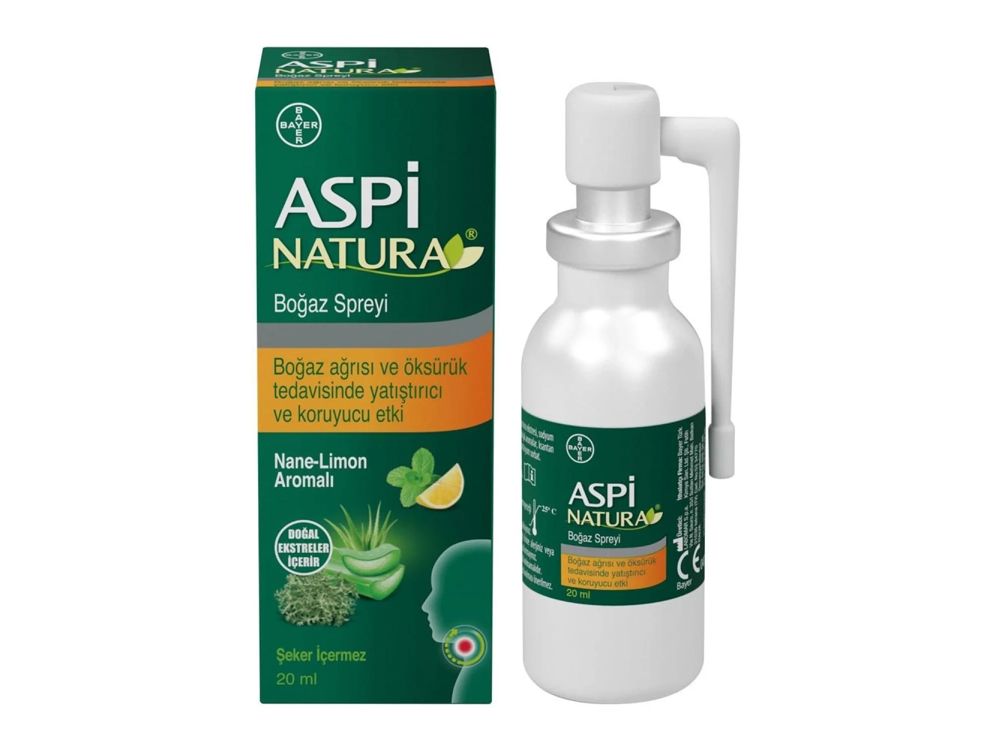 Aspinatura Boğaz Spreyi Nane Limon 20 ml