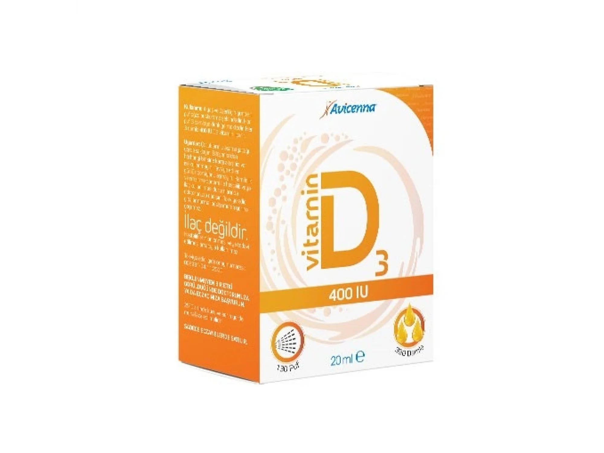 Avicenna Vitamin D3 400 IU Damla Sprey 20 ml
