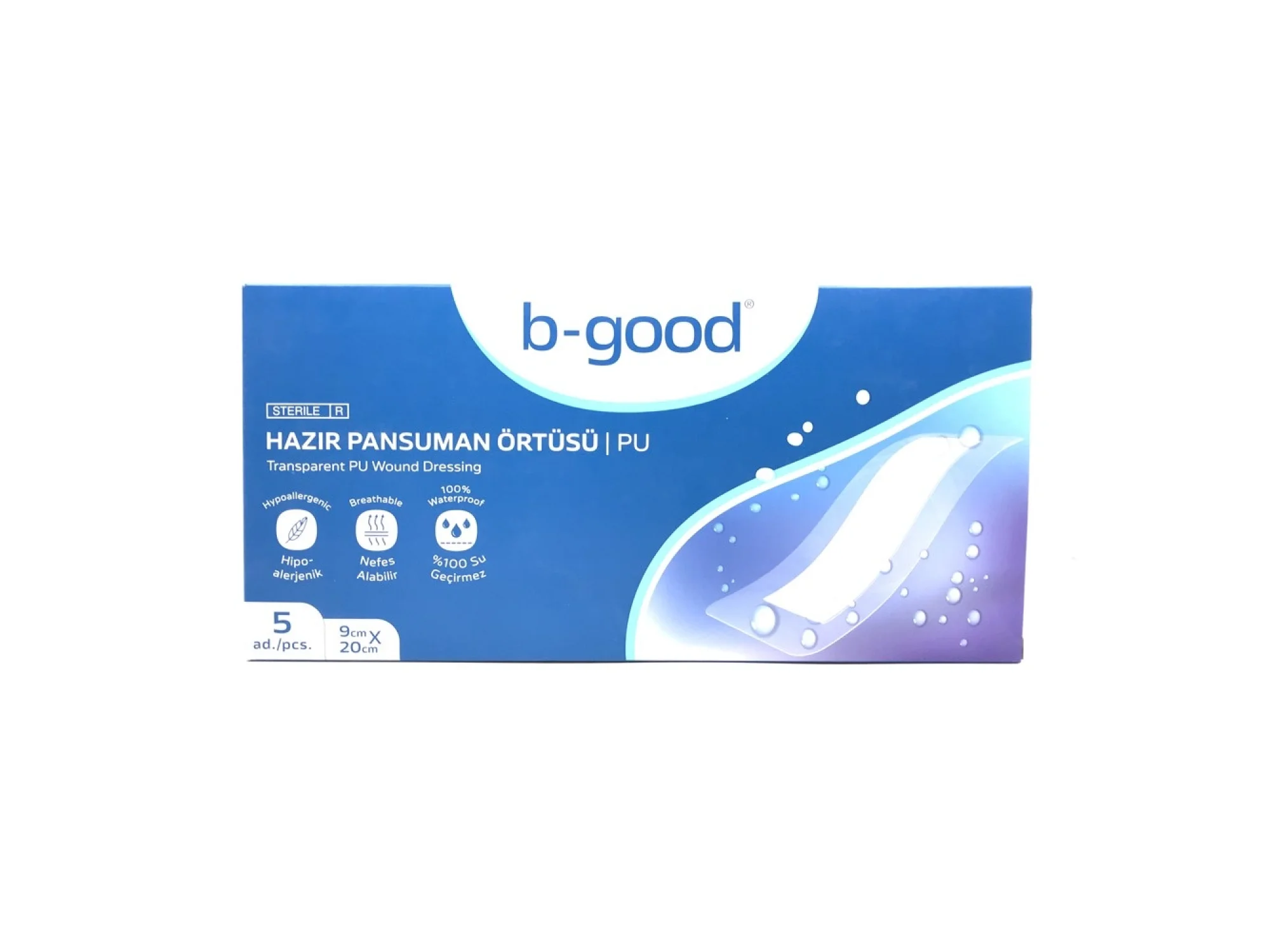 B-Good Hazır Pansuman Örtü 9 cm x 20 cm 5li