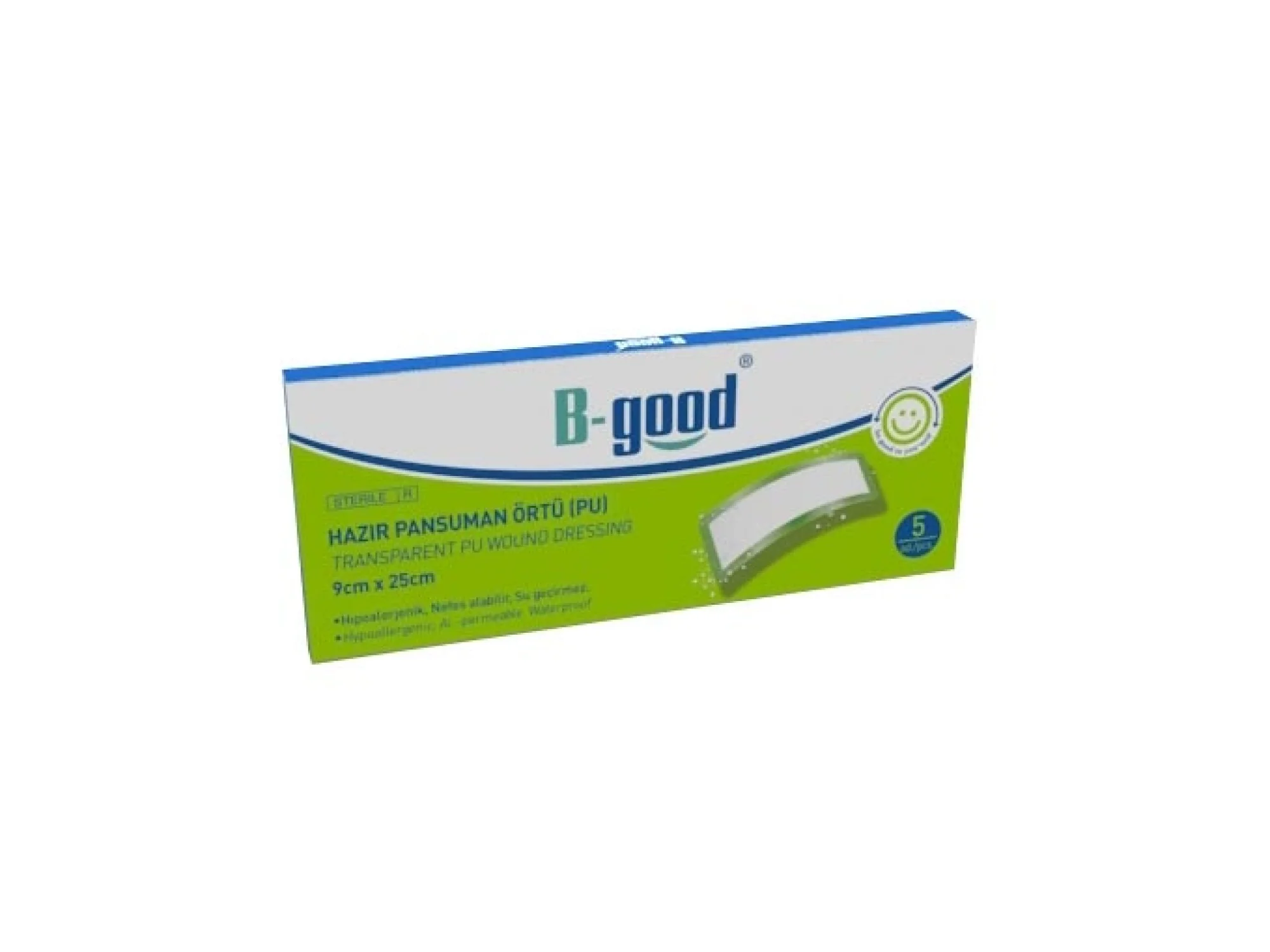 B-Good Hazır Pansuman Örtü Su Geçirmez 9x25 cm 5li