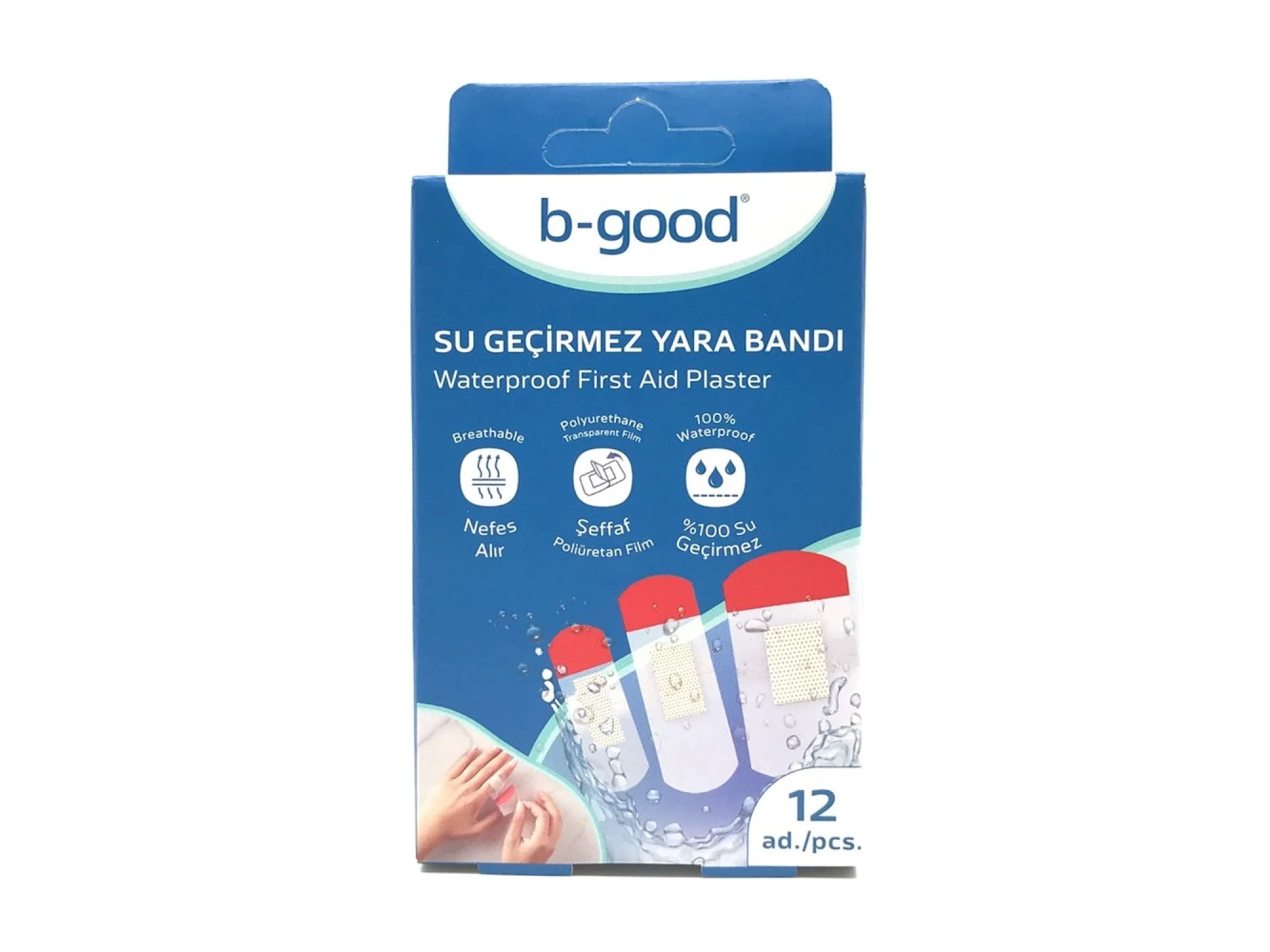 B-Good Su Geçirmez Yara Bandı 12li