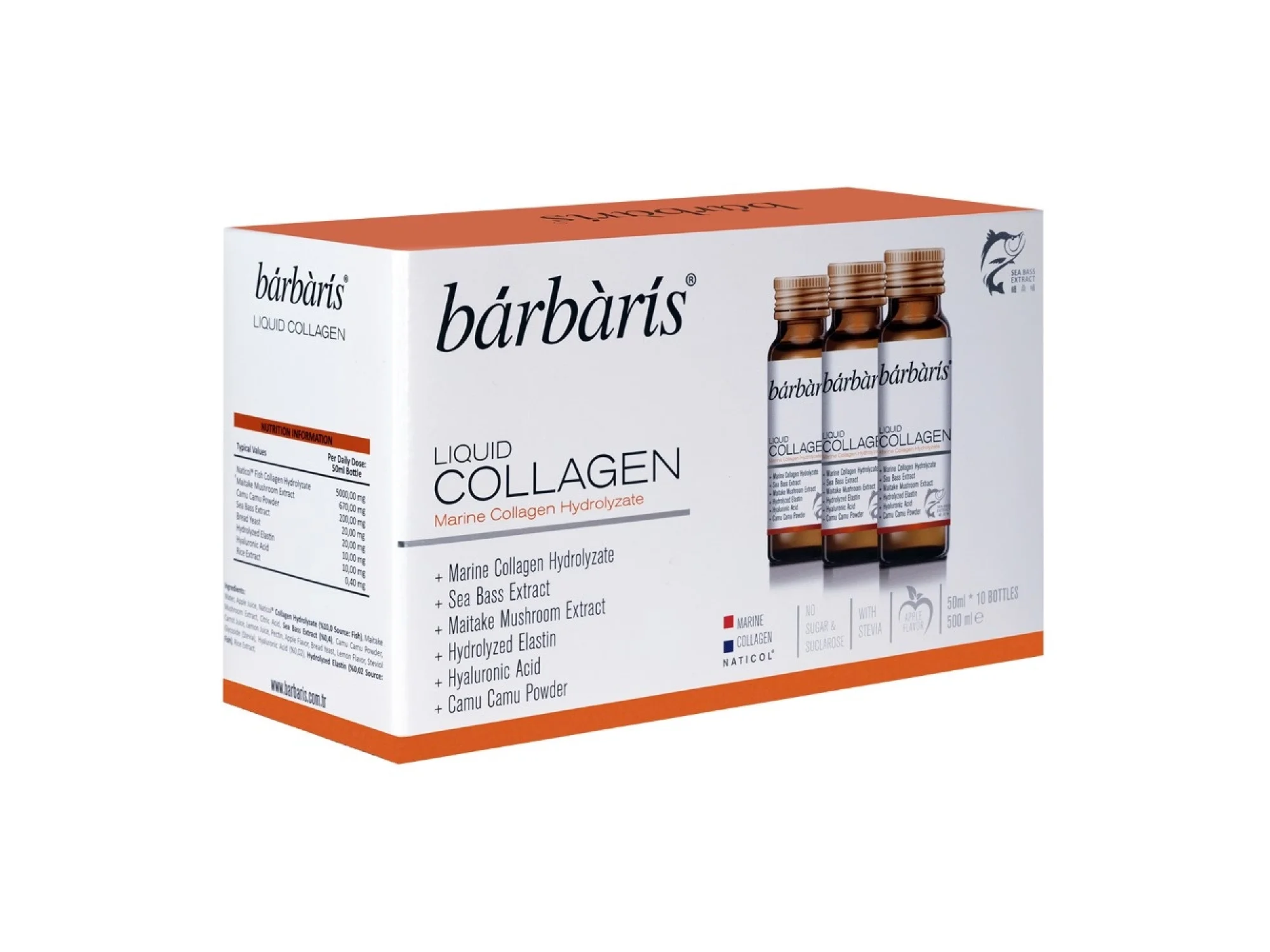 Barbaris Liquid Collagen Takviye Edici Gıda 50 ml 10lu
