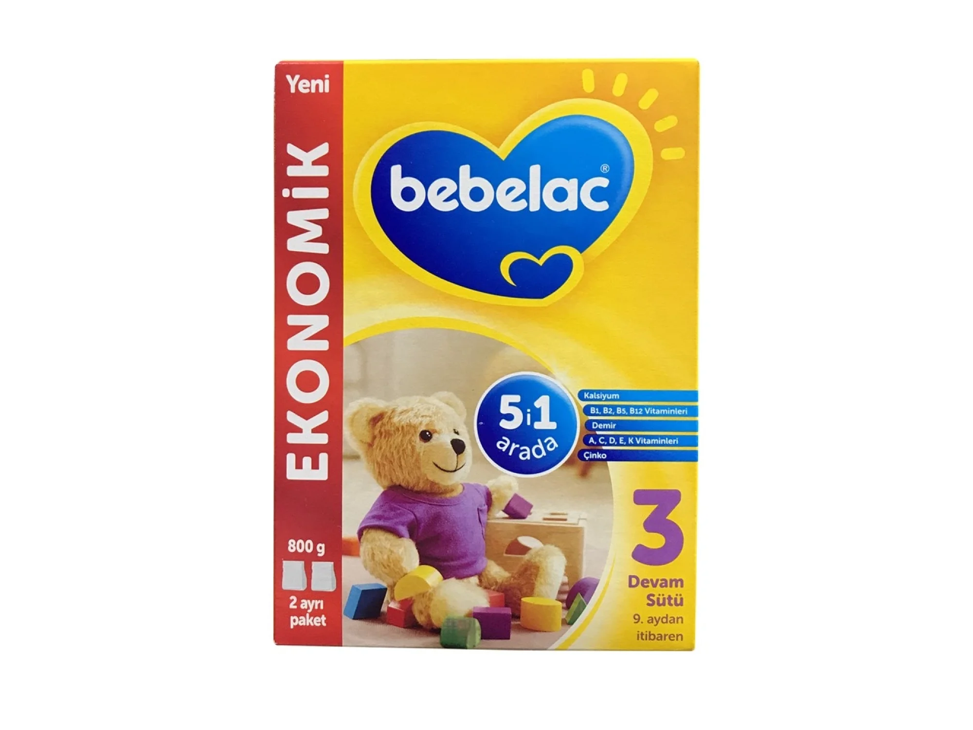 Bebelac 3 Devam Sütü 9 Ay+ 800 gr