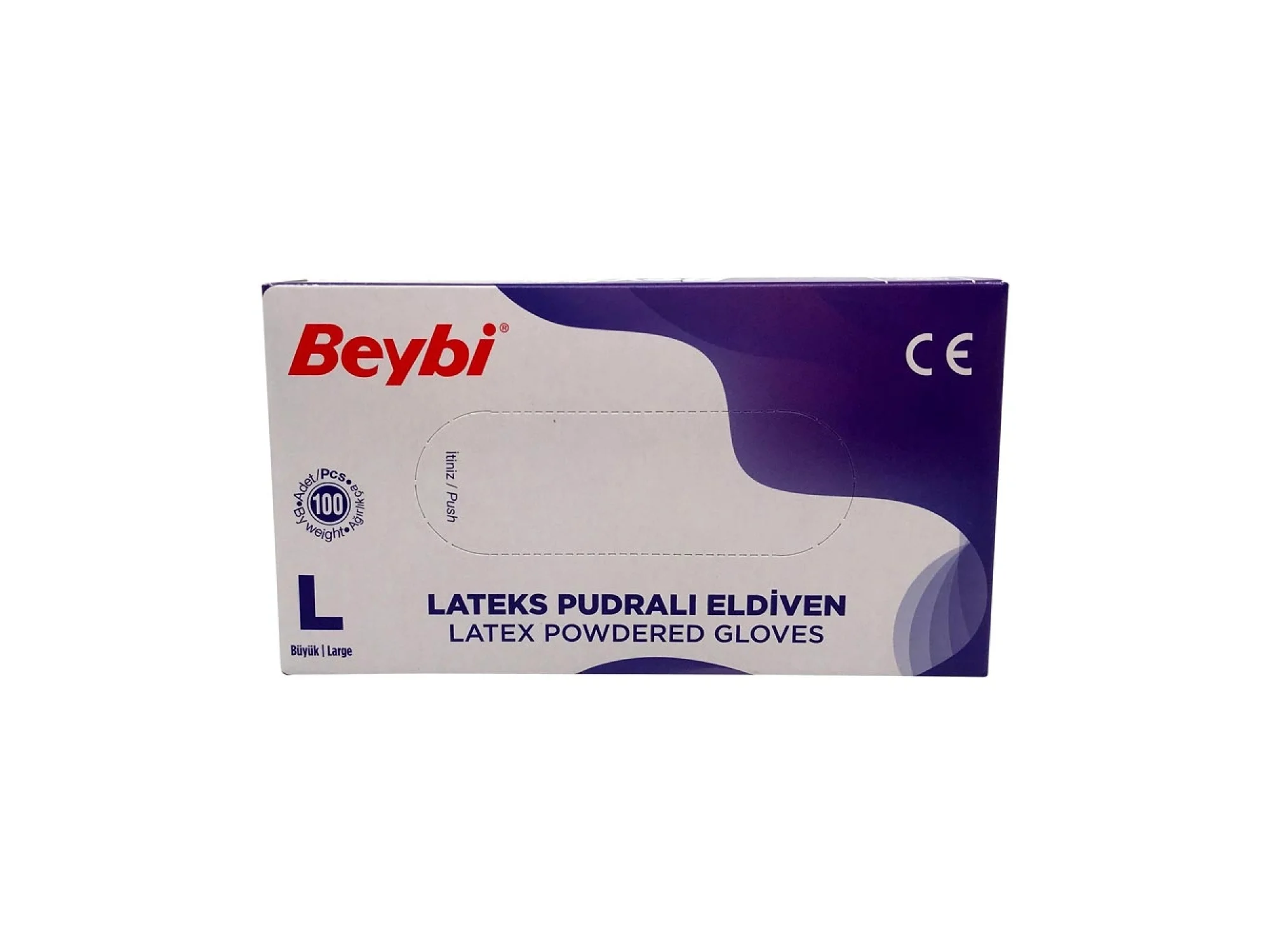 Beybi Eldiven Pudralı Large 100 Adet