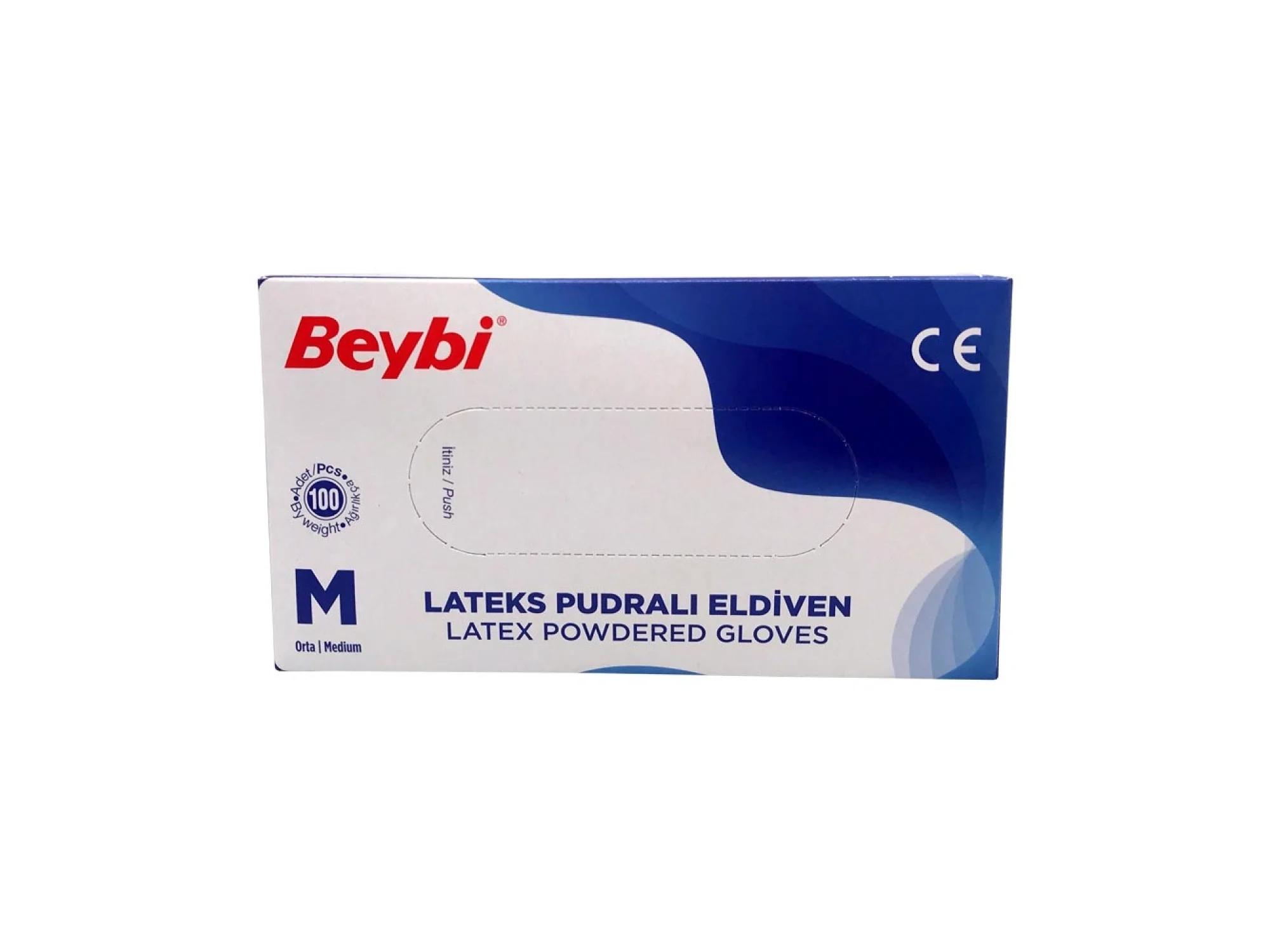 Beybi Eldiven Pudralı Medium 100 Adet