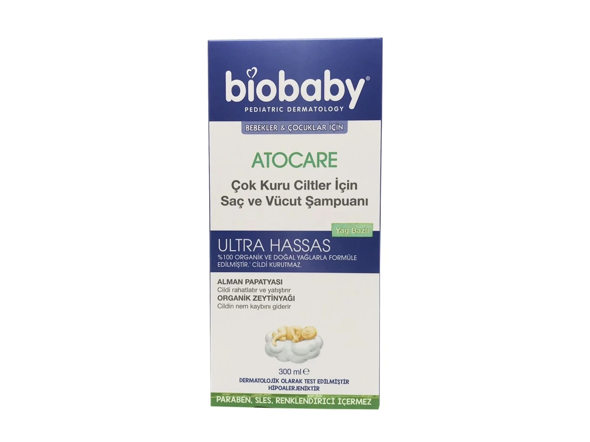 Biobaby Kuru ve Atopik Ciltler İçin Şampuan 300 ml