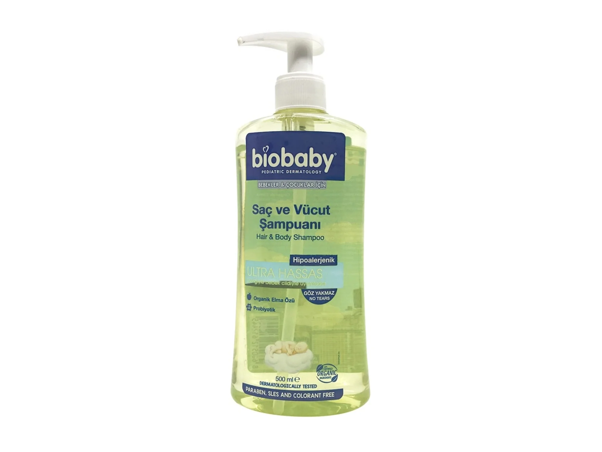 Biobaby Saç ve Vücut Şampuanı 500 ml