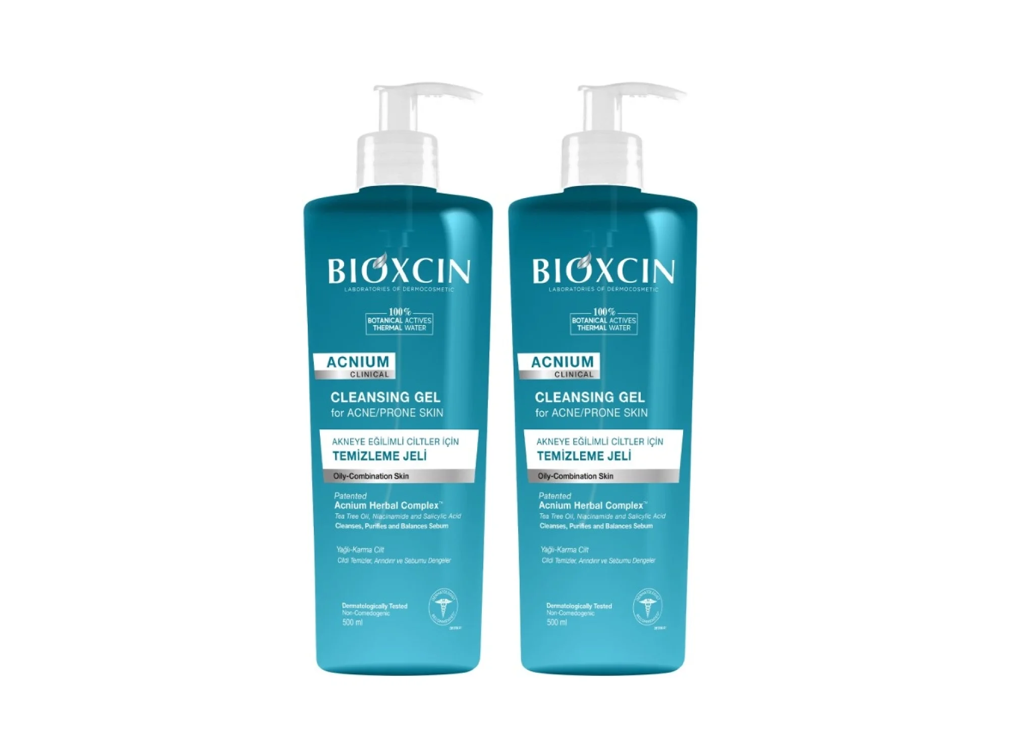 Bioxcin Acnium Yüz Yıkama Jeli Sebium Dengeleyici 500 ml - 1+1 Hediyeli
