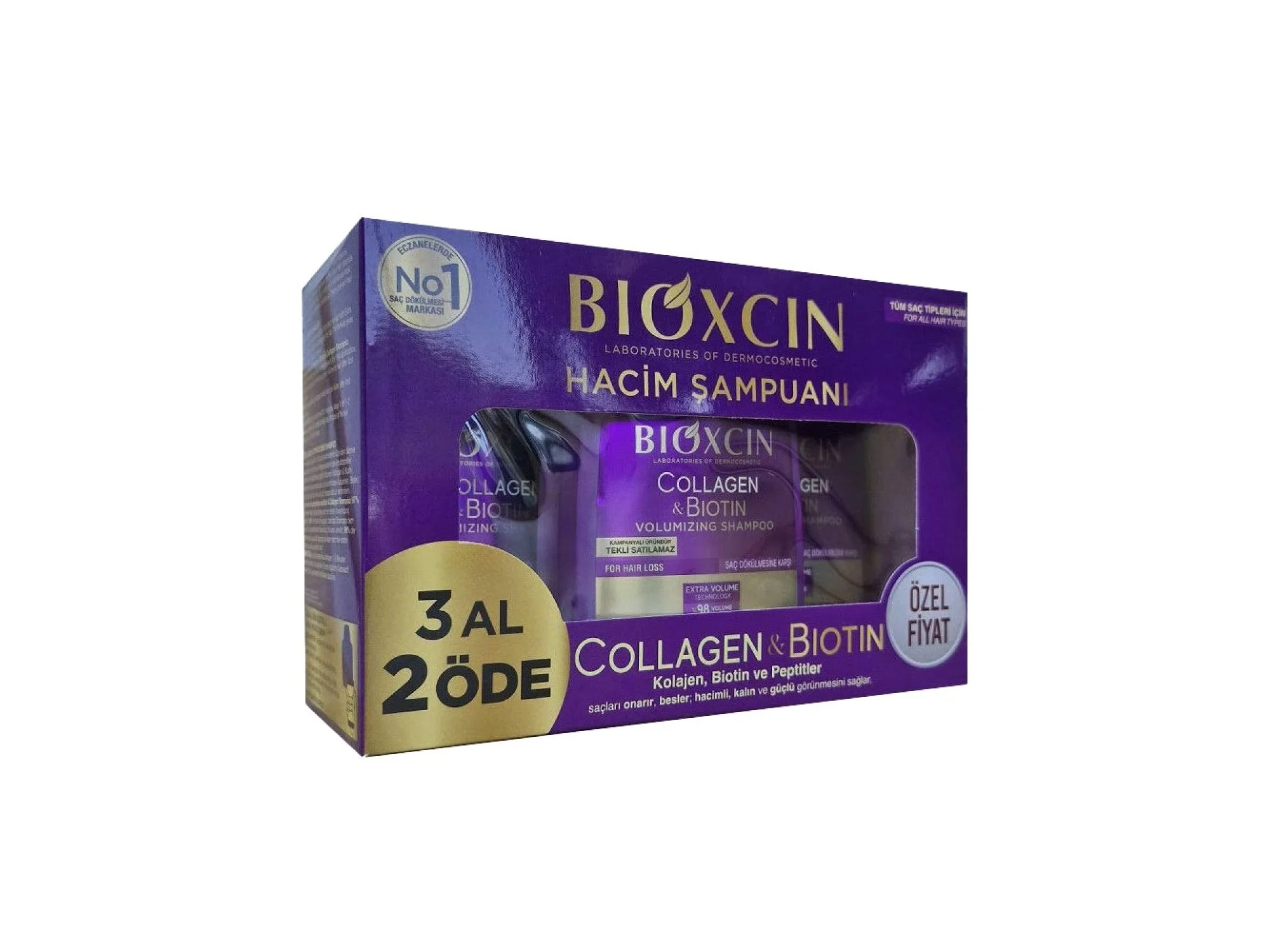 Bioxcin Collagen  Biotin Hacim Şampuanı 300 ml - 3 Al 2 Öde
