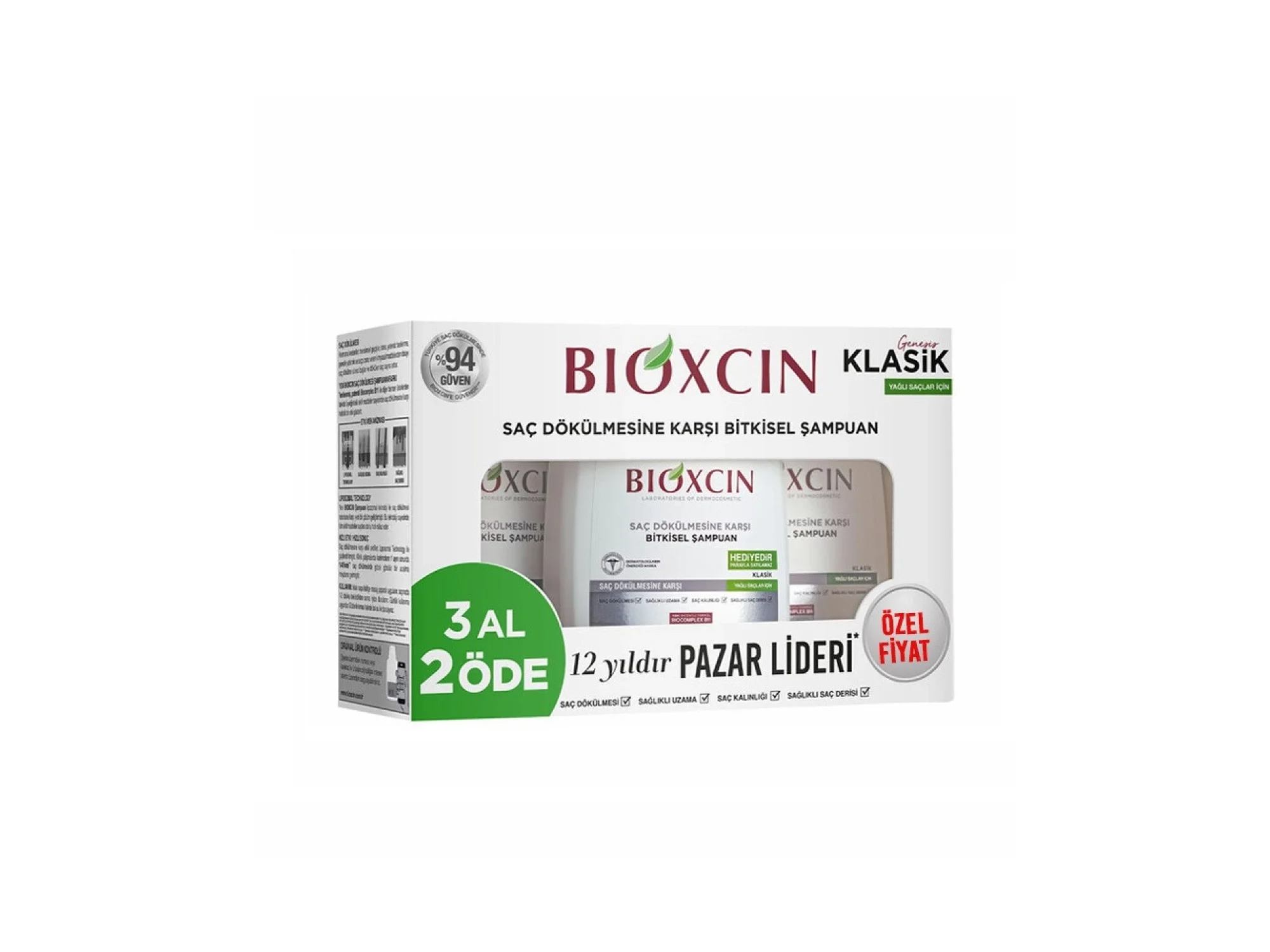 Bioxcin Genesis Yağlı Saçlar İçin Şampuan 300 ml - 3 Al 2 Öde (Özel Fiyat Etiketli)