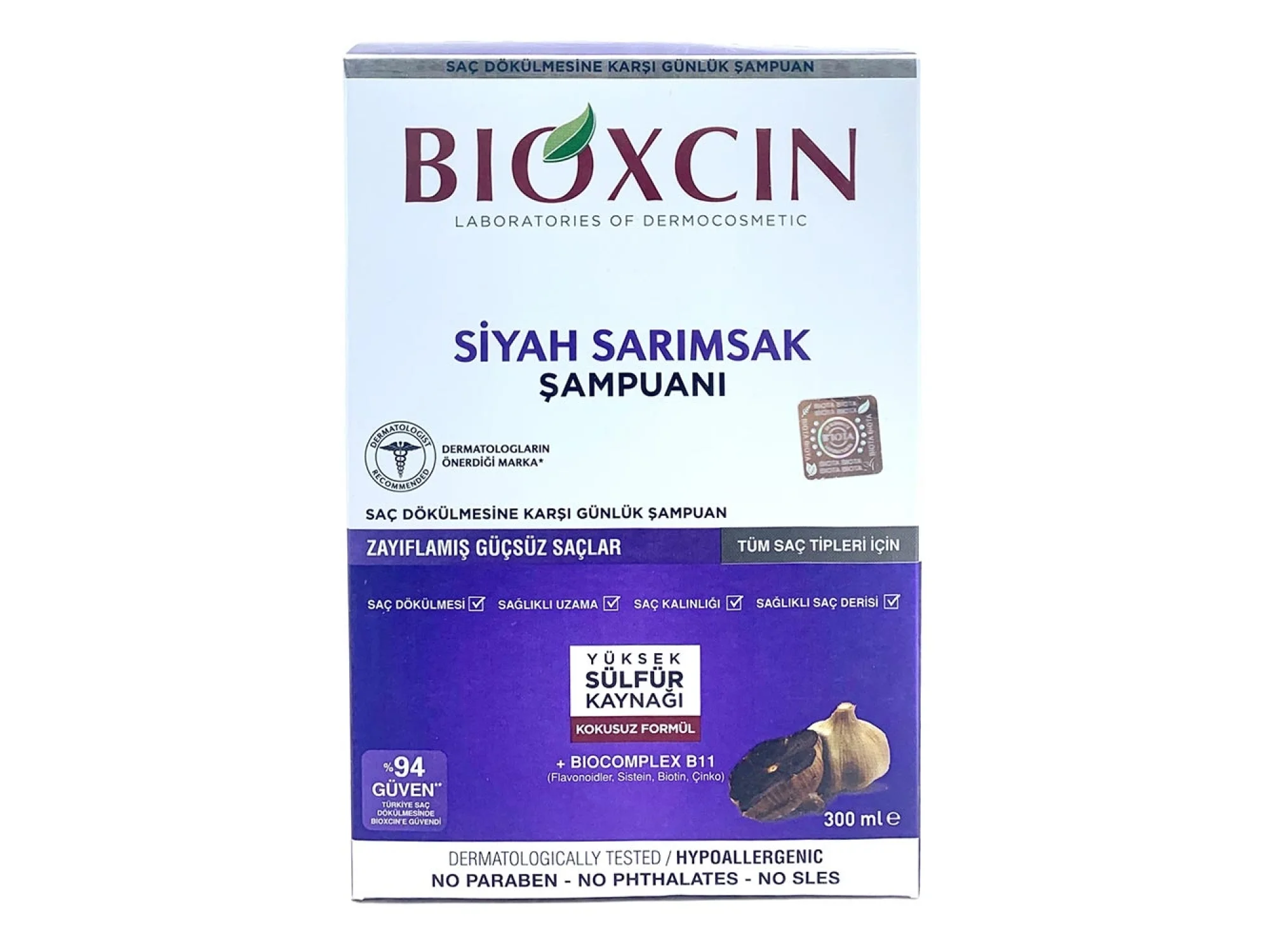 Bioxcin Siyah Sarımsak Şampuanı 300 ml