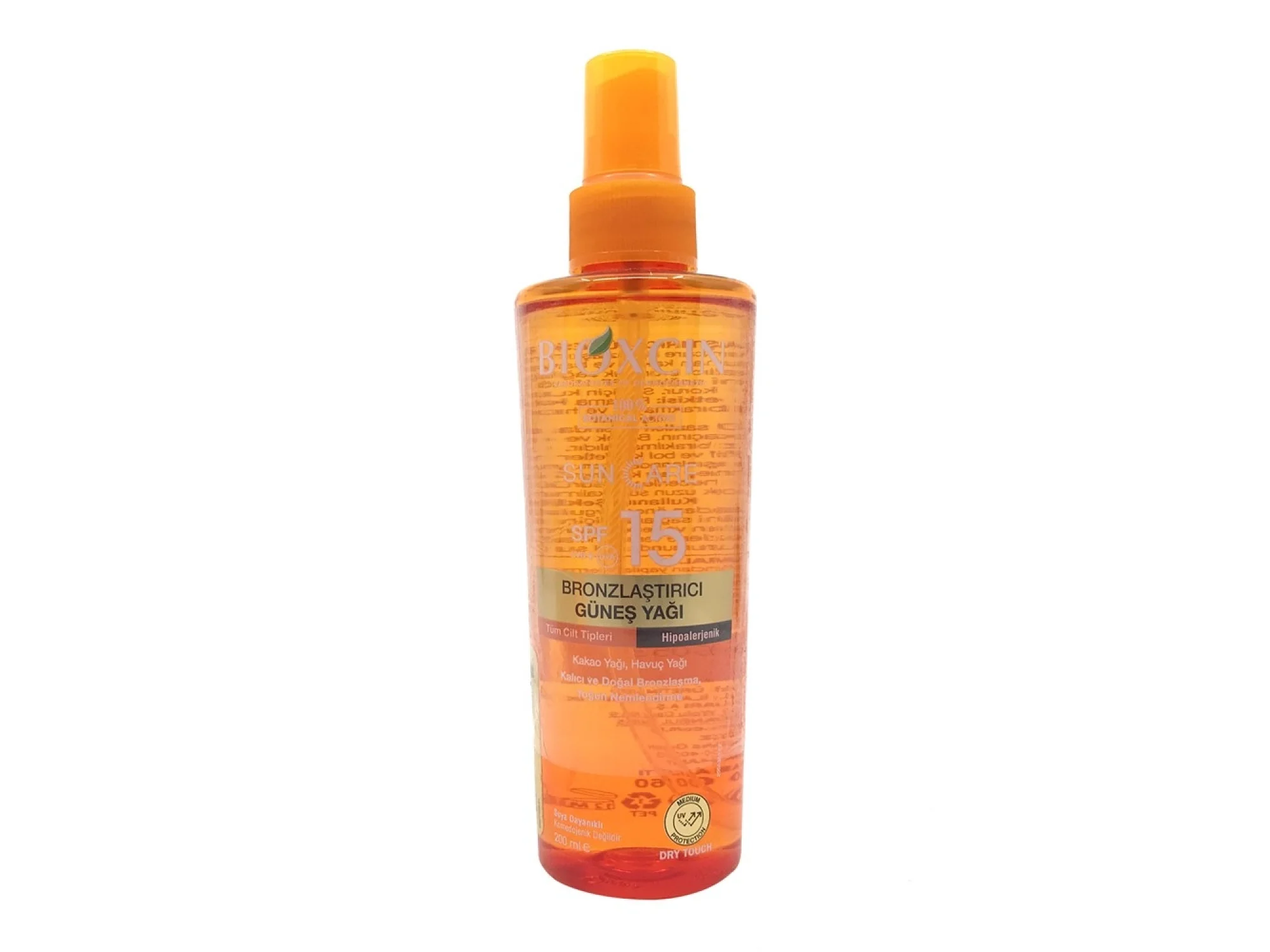 Bioxcin Sun Care Bronzlaştırıcı Güneş Yağı SPF15 200 ml