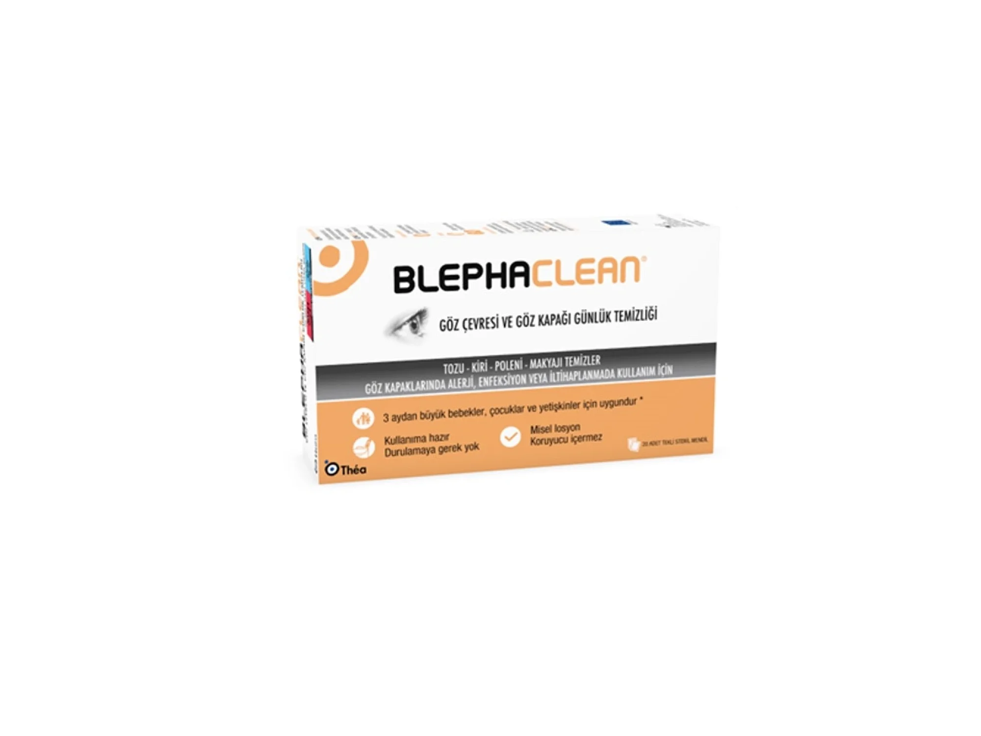 Blephaclean 20 Adet Göz Makyaj Temizleme Mendili