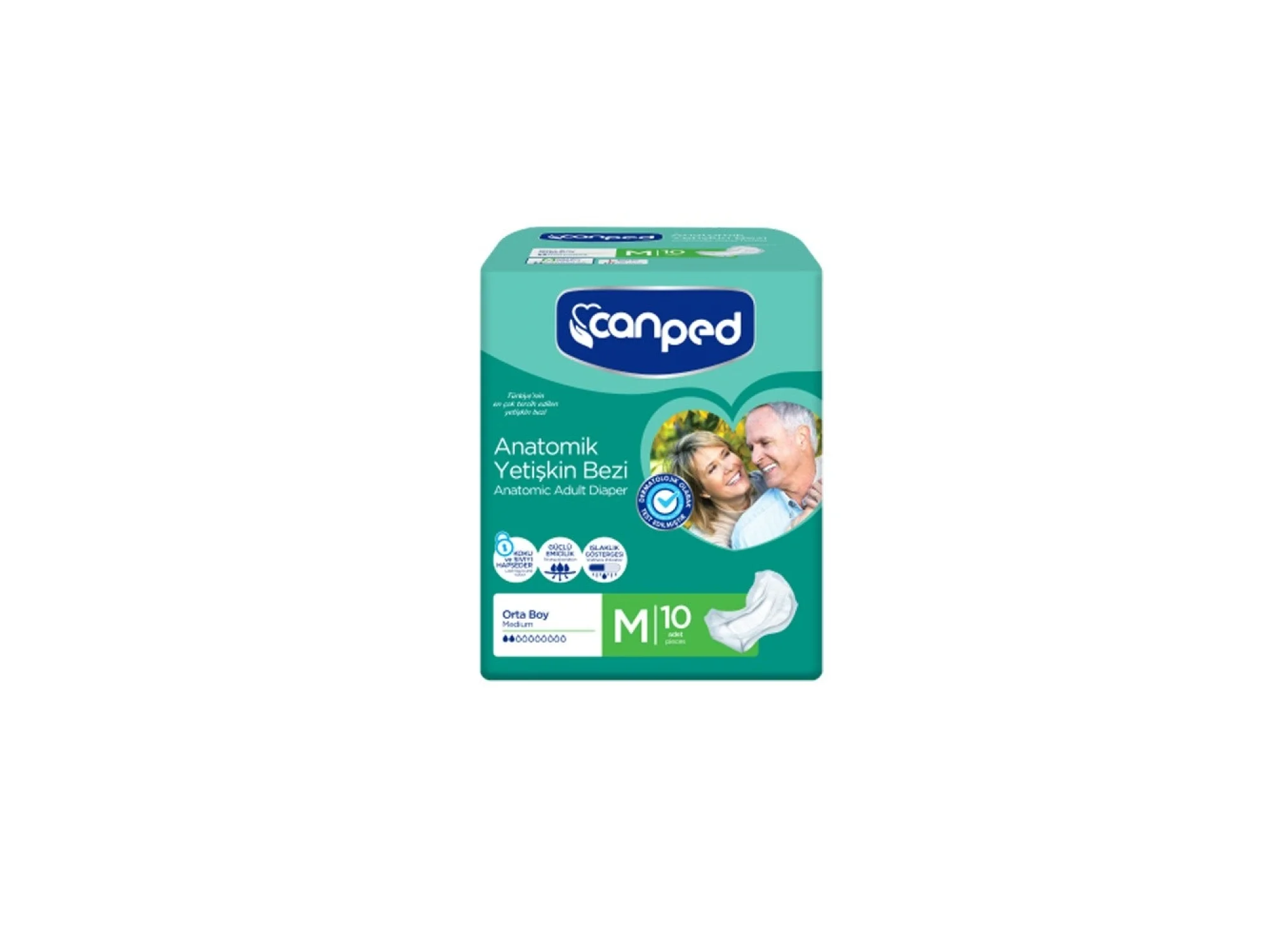 Canped Anatomik Hasta Bezi Medium 10lu