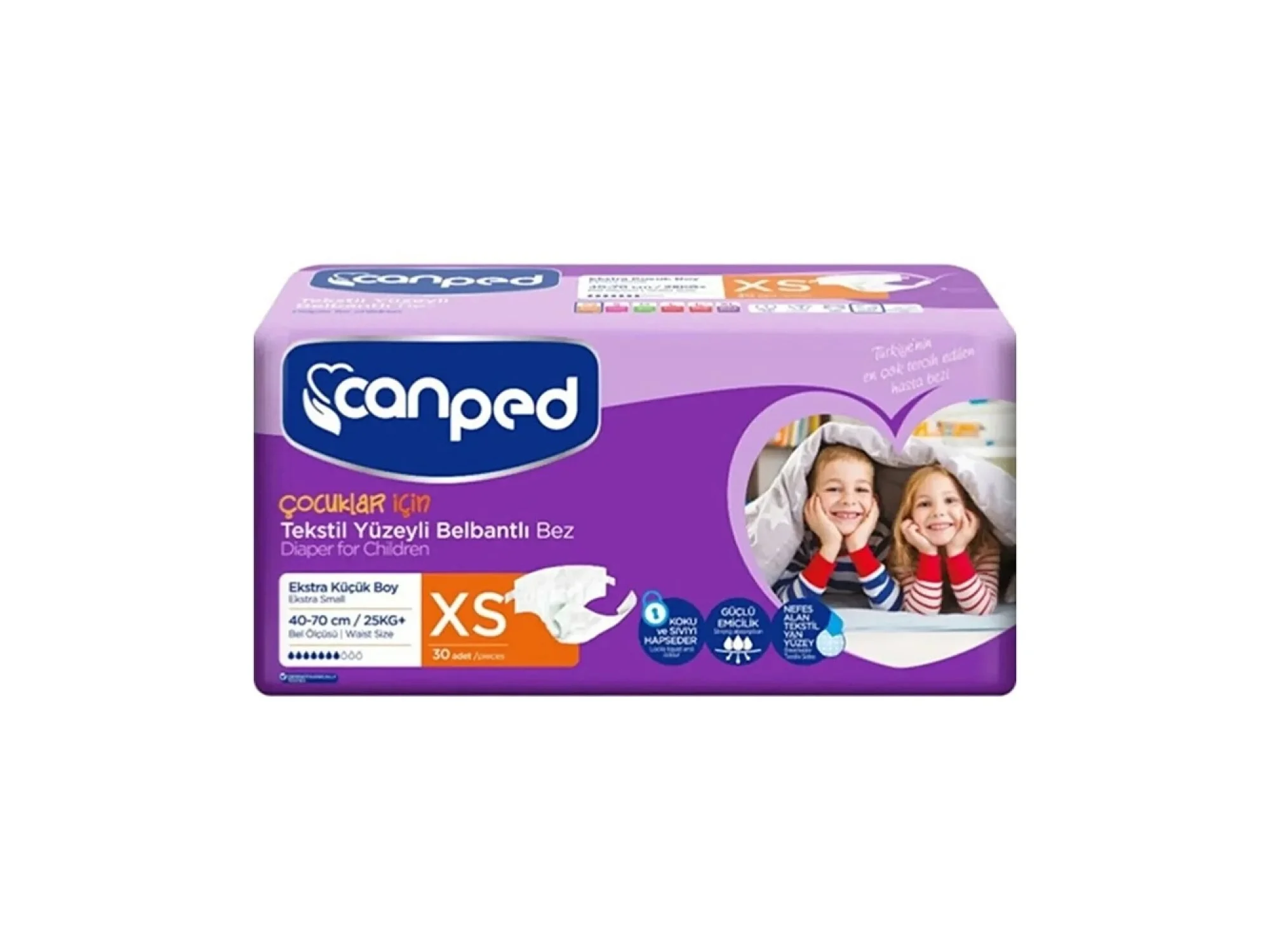 Canped Belbantlı Hasta Bezi xSmall 30lu