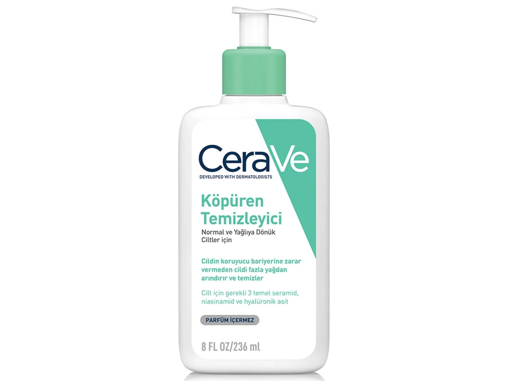 Cerave Foaming Cleanser Normal  Yagliya Dönük Ciltler Için 236 ml