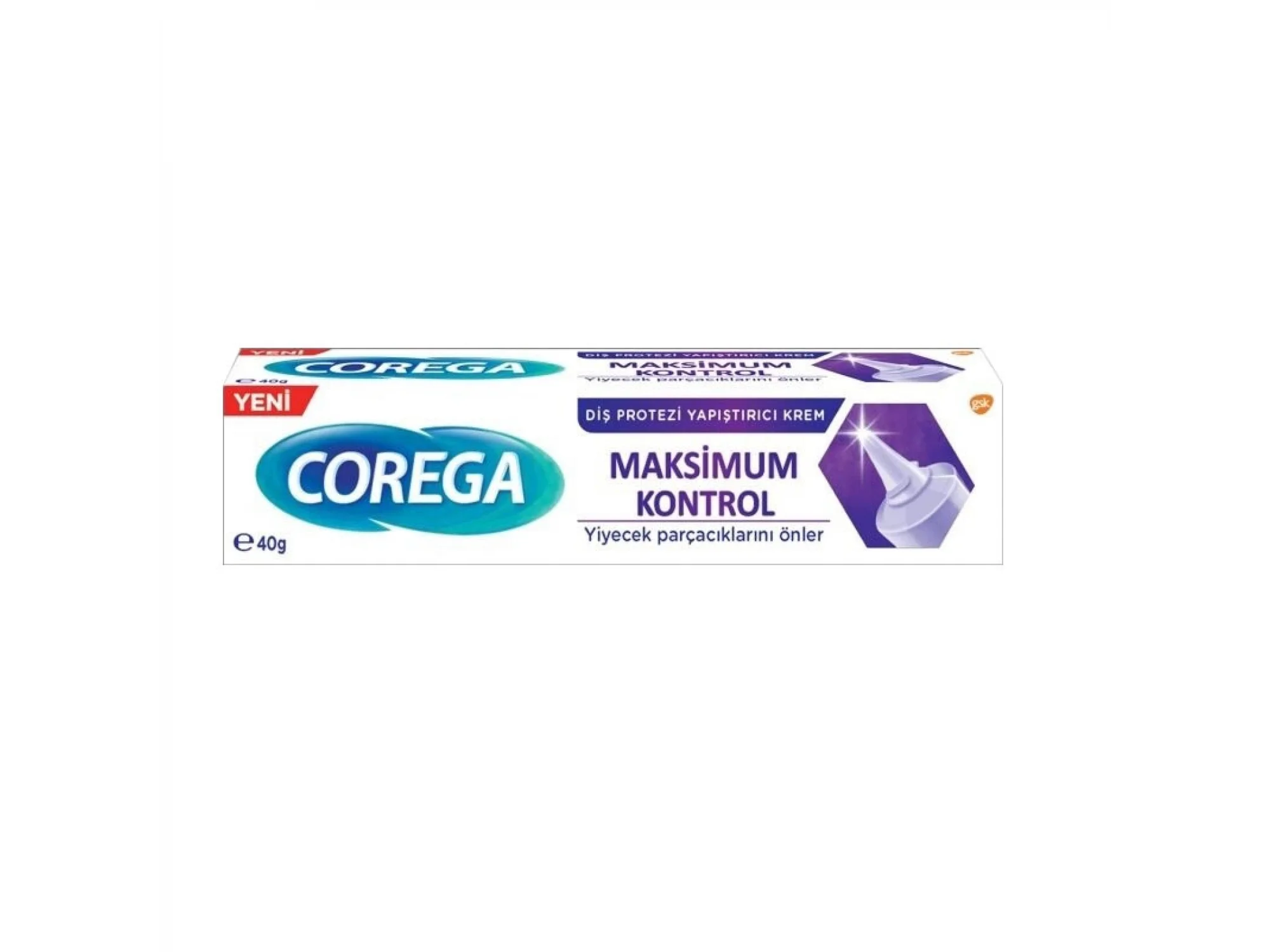 Corega Maksimum Güç Kontrol + Tutuş Diş Protezi Yapıştırıcı Krem 40 gr