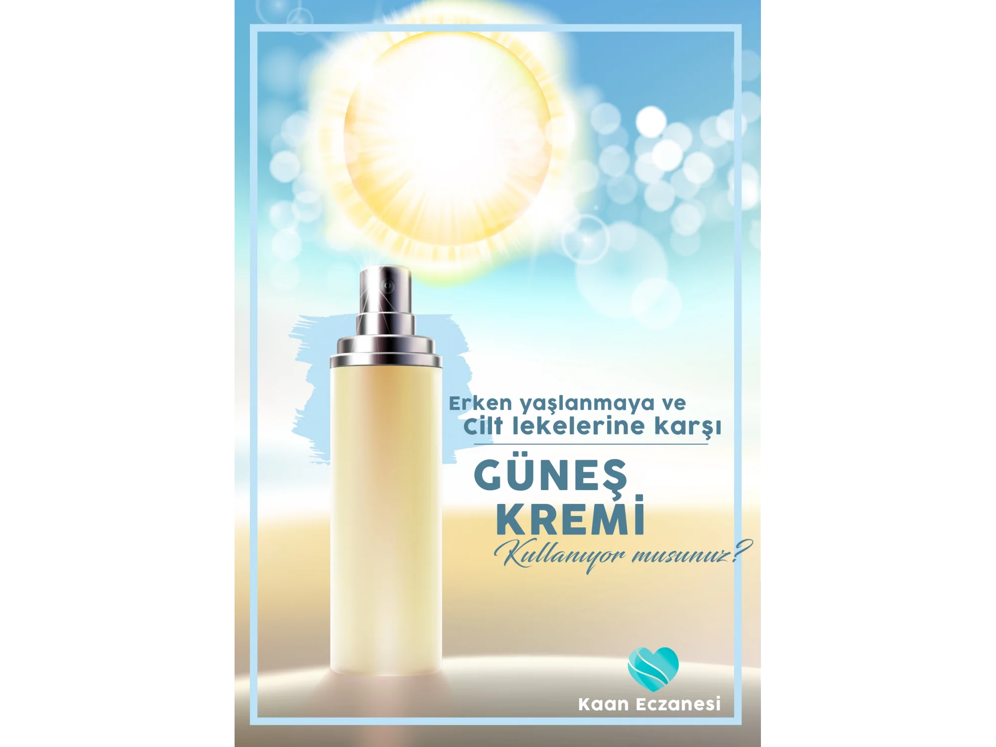 Güneş Kremi Afiş & Poster